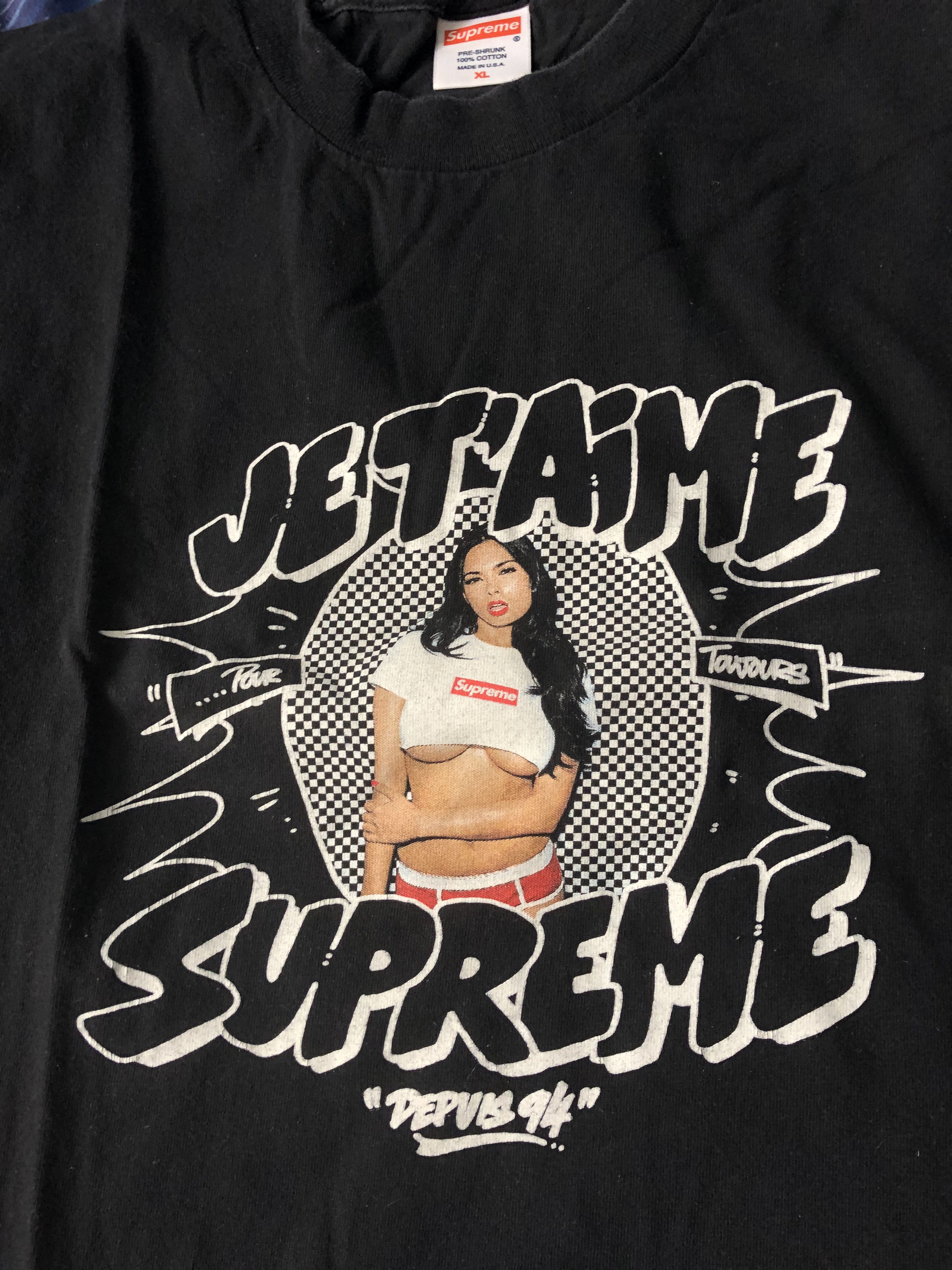 【激レア】 Tera Patrick JET’AiME supreme Tシャツ Deadstock 2007 Supreme Tera Patrick Je T'Aime Blue Tee Sz M