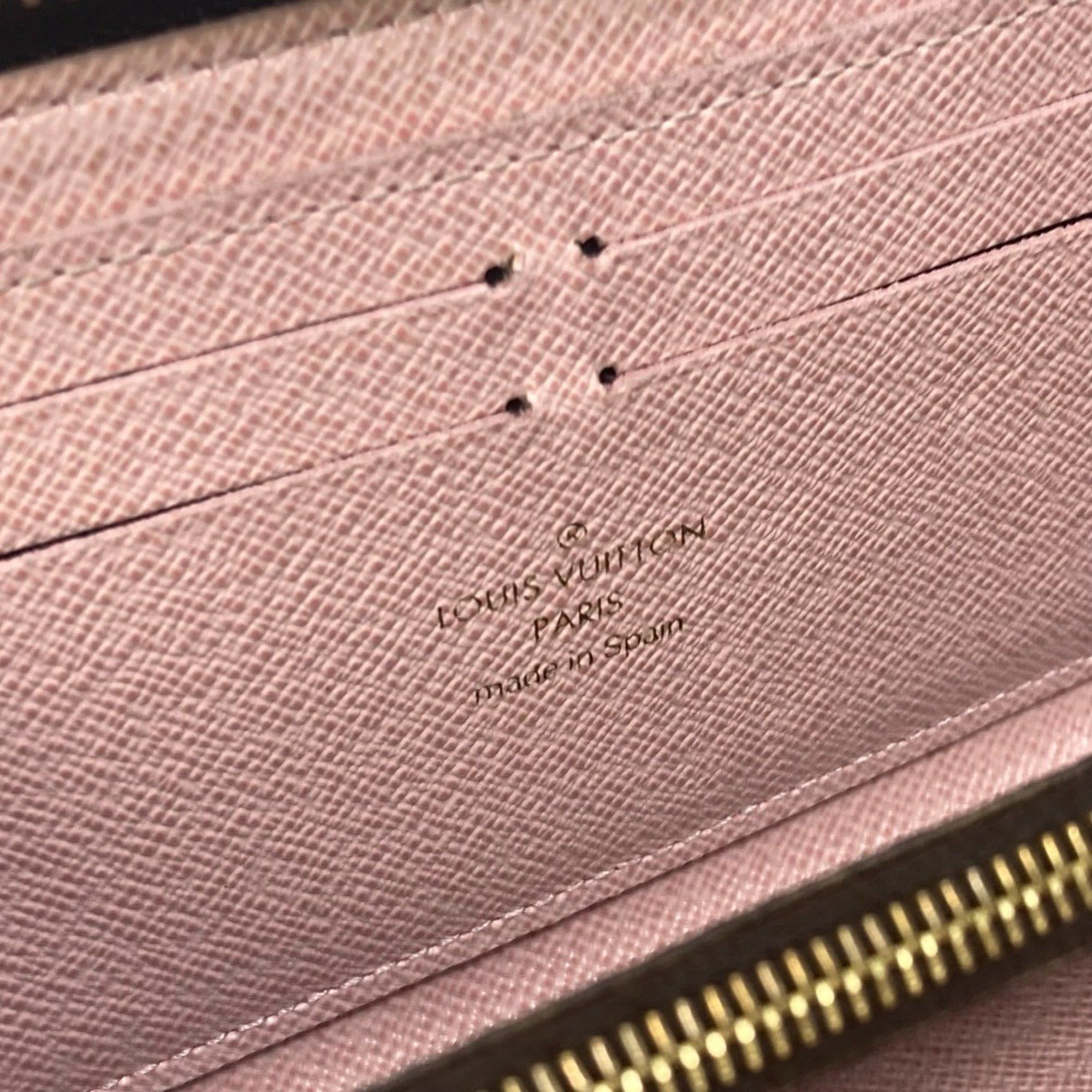 Louis Vuitton LOUIS VUITTON M61298 Monogram Portefeuille Clemence Round Zip Long Wallet in Canvas, Women's, Rose Ballerine, Pink Size ONE SIZE - 8 Thumbnail