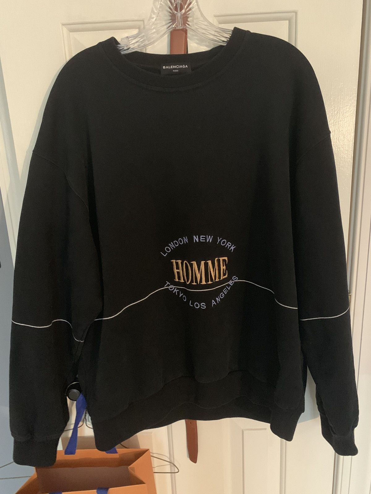 Balenciaga crewneck homme sale