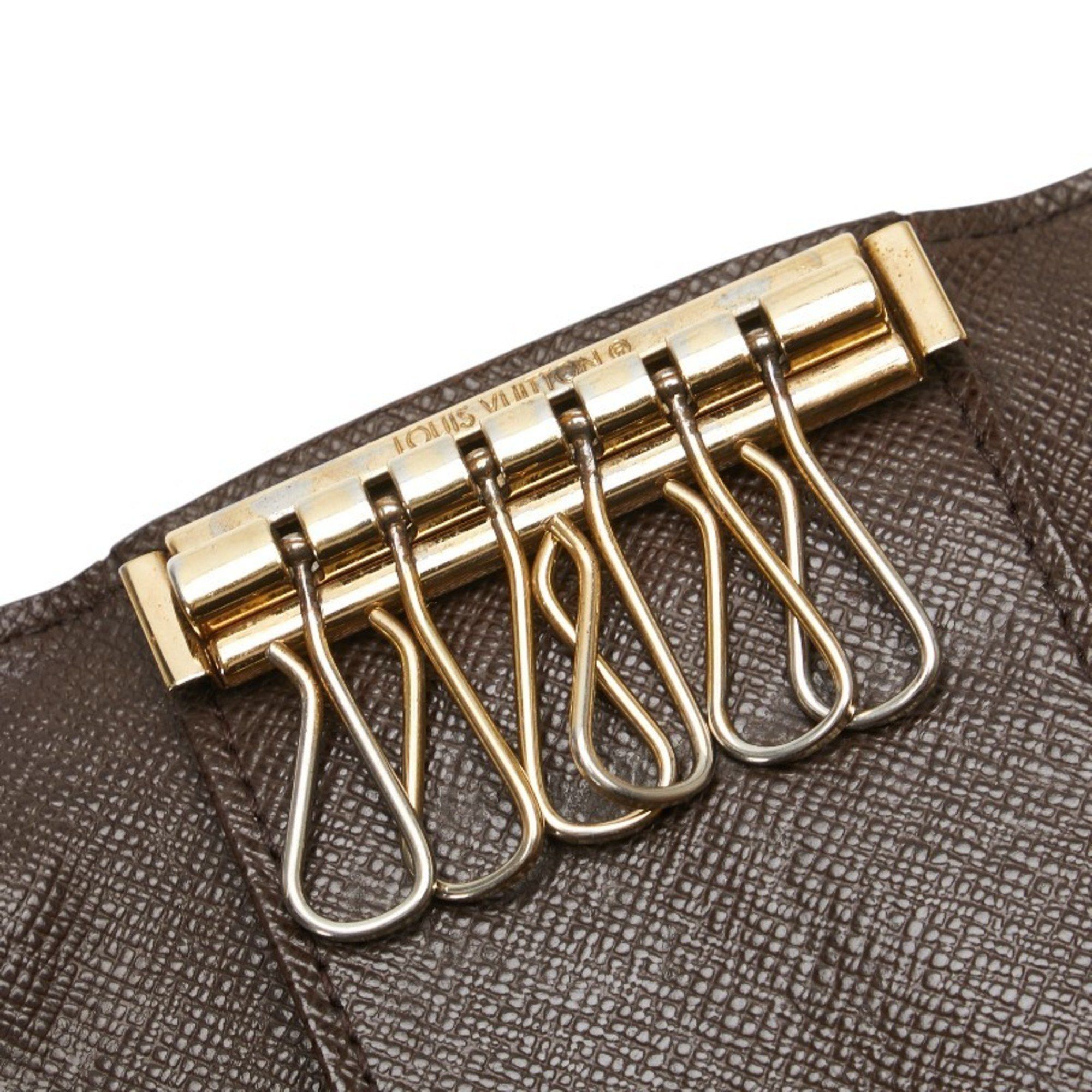 Louis Vuitton Louis Vuitton Damier Multicle 6 Key Case N62630 Brown PVC Leather Women's LOUIS VUITTON Size ONE SIZE - 5 Thumbnail