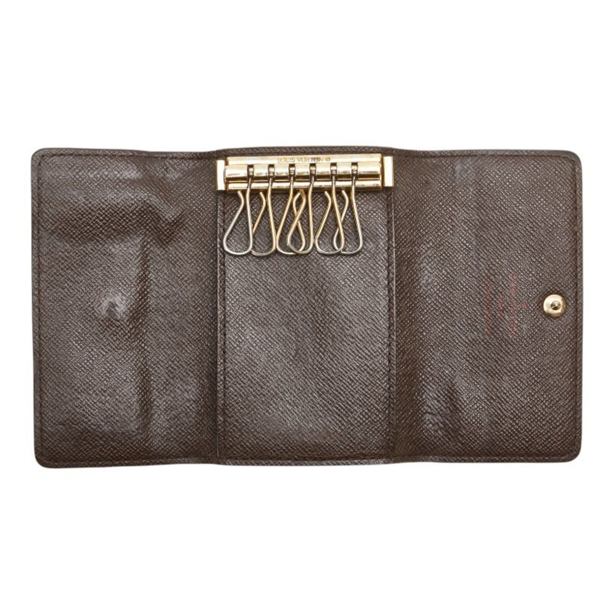 Louis Vuitton Louis Vuitton Damier Multicle 6 Key Case N62630 Brown PVC Leather Women's LOUIS VUITTON Size ONE SIZE - 6 Thumbnail