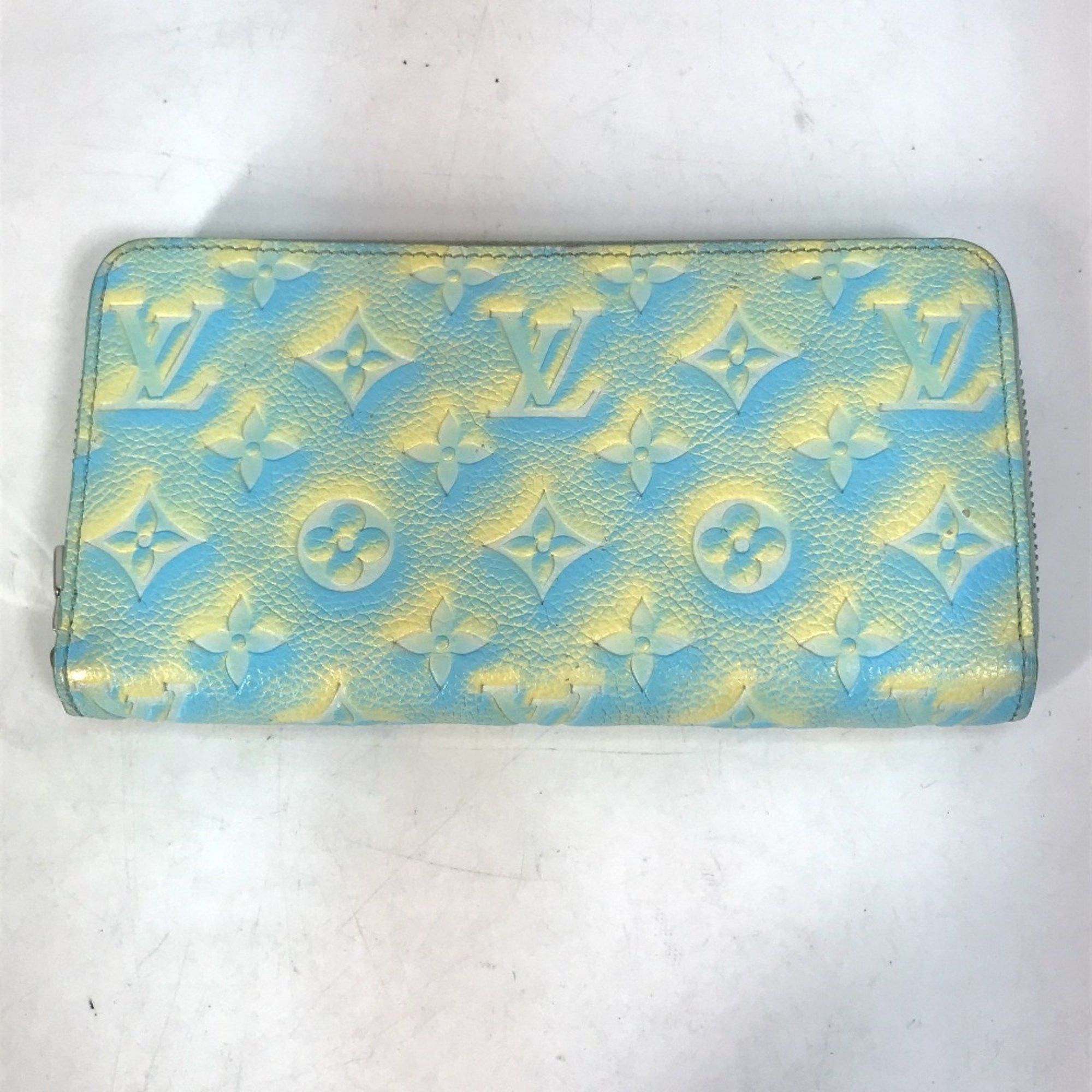 Louis Vuitton LOUIS VUITTON ルイヴィトン M81466 モノグラムアンプラント ジッピーウォレット ラウンドファスナー 長財布 モノグラムアンプラントレザー レディース ヴェール・ドー イエロー Size ONE SIZE - 2 Thumbnail