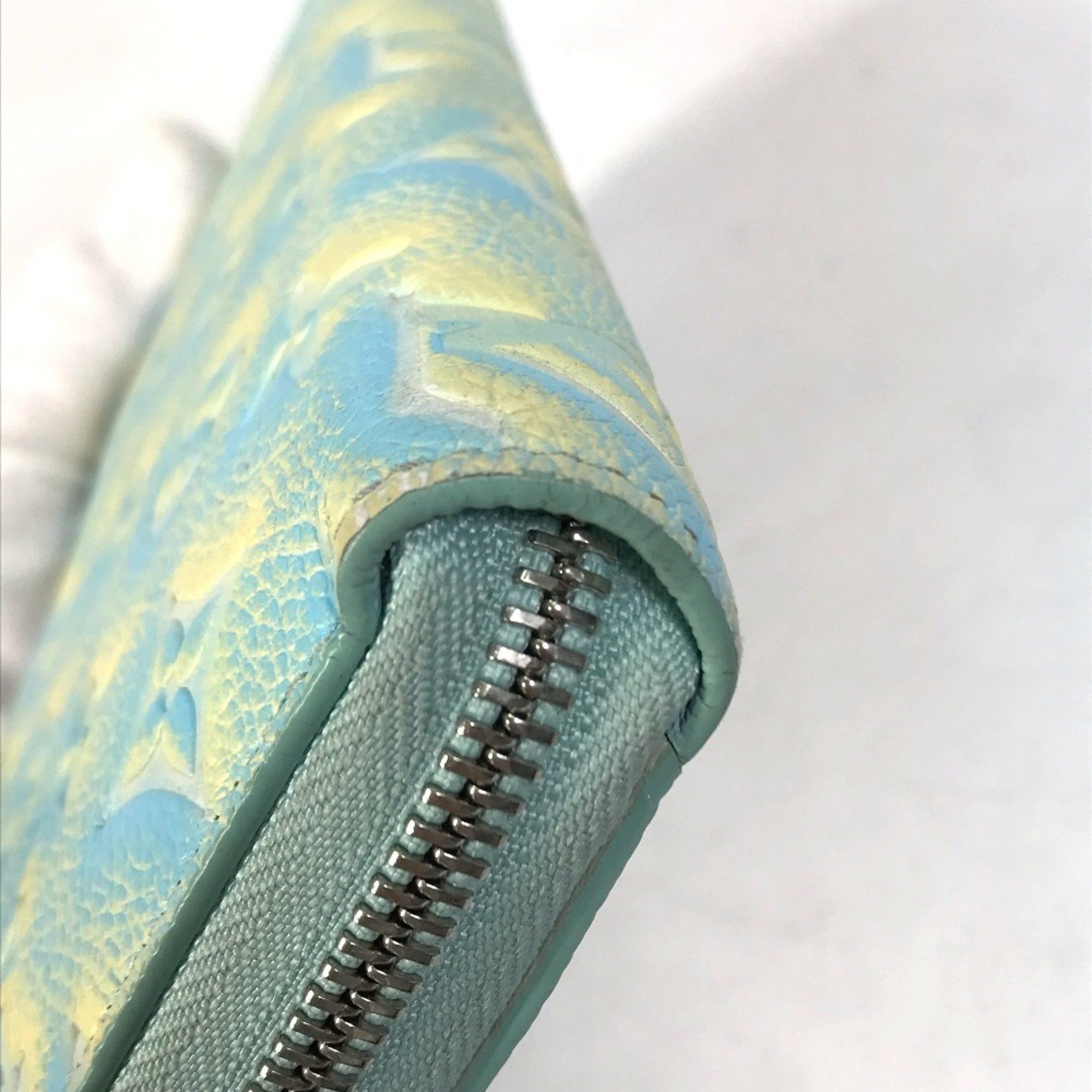 Louis Vuitton LOUIS VUITTON ルイヴィトン M81466 モノグラムアンプラント ジッピーウォレット ラウンドファスナー 長財布 モノグラムアンプラントレザー レディース ヴェール・ドー イエロー Size ONE SIZE - 9 Thumbnail