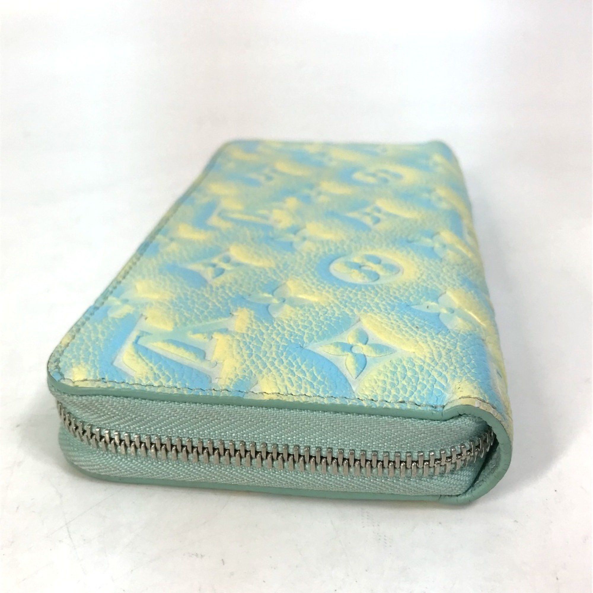 Louis Vuitton LOUIS VUITTON ルイヴィトン M81466 モノグラムアンプラント ジッピーウォレット ラウンドファスナー 長財布 モノグラムアンプラントレザー レディース ヴェール・ドー イエロー Size ONE SIZE - 6 Thumbnail