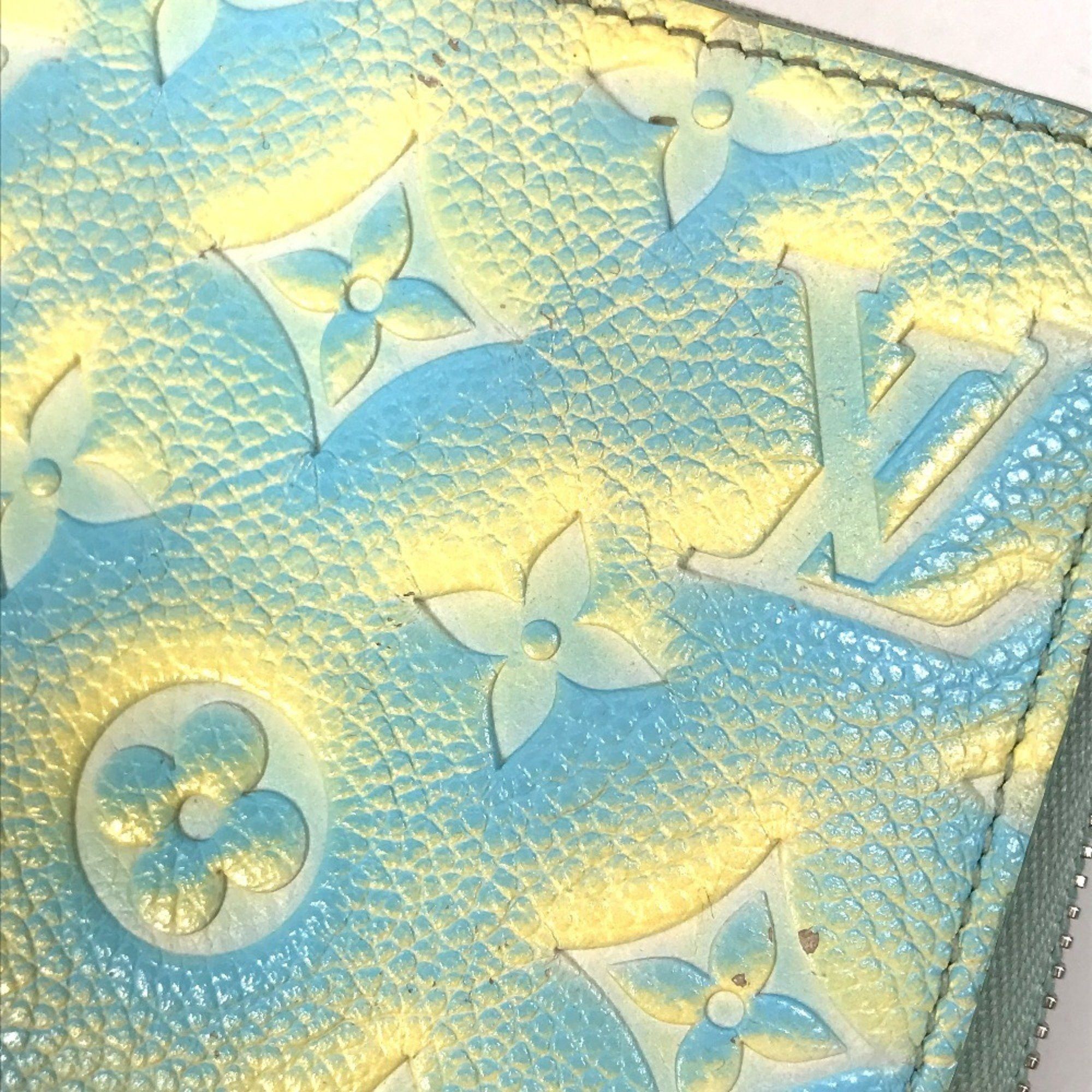 Louis Vuitton LOUIS VUITTON ルイヴィトン M81466 モノグラムアンプラント ジッピーウォレット ラウンドファスナー 長財布 モノグラムアンプラントレザー レディース ヴェール・ドー イエロー Size ONE SIZE - 15 Thumbnail