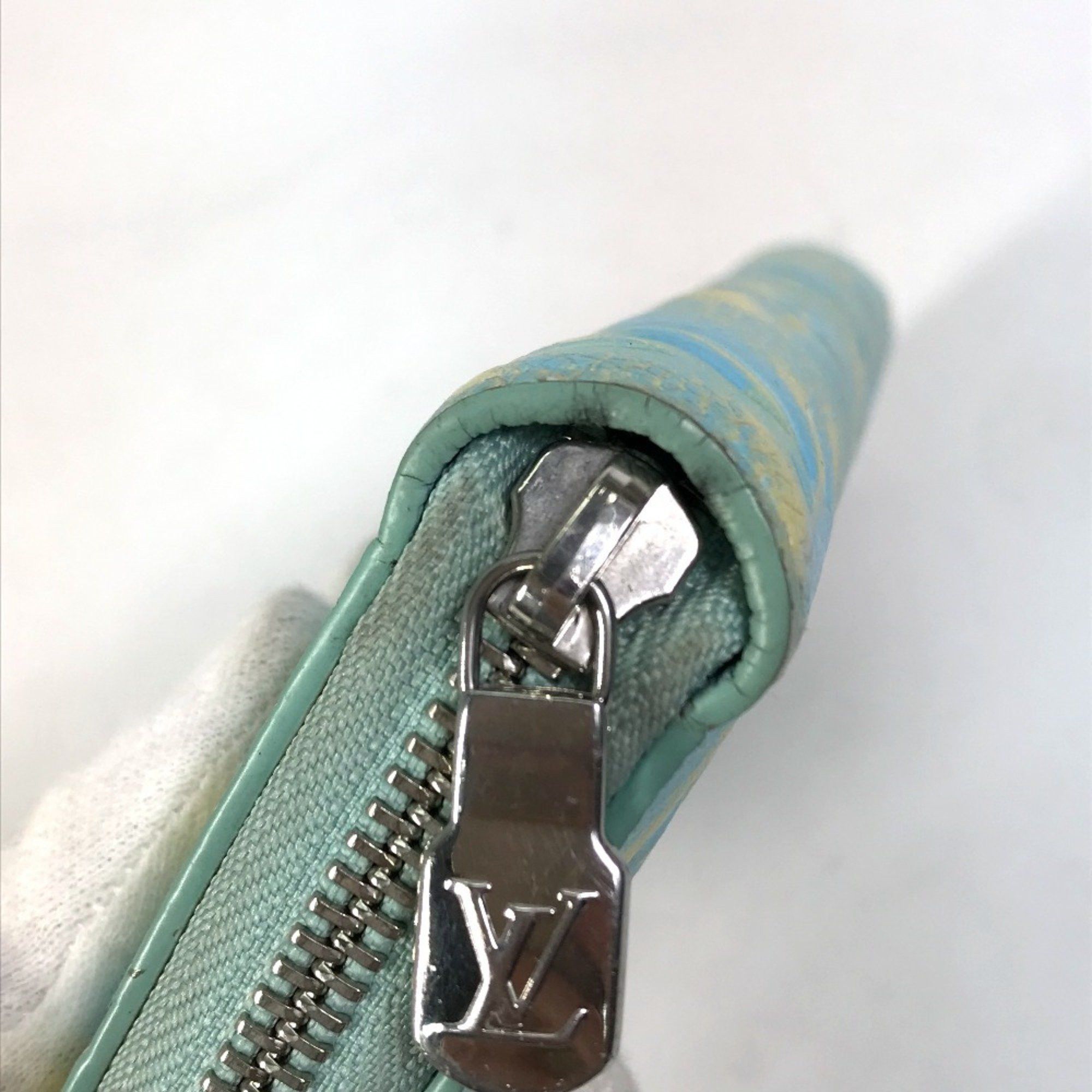 Louis Vuitton LOUIS VUITTON ルイヴィトン M81466 モノグラムアンプラント ジッピーウォレット ラウンドファスナー 長財布 モノグラムアンプラントレザー レディース ヴェール・ドー イエロー Size ONE SIZE - 10 Thumbnail