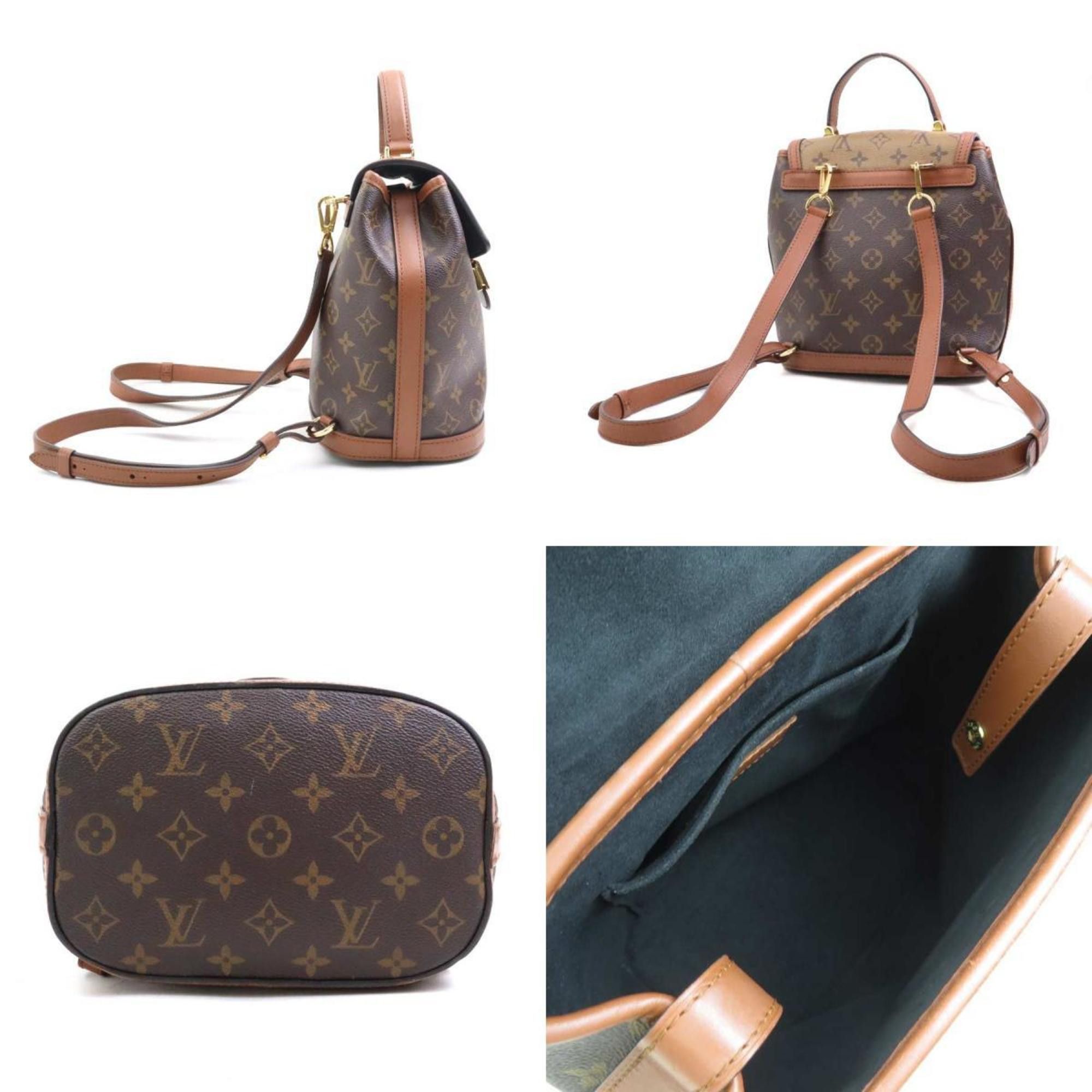 Louis Vuitton Louis Vuitton Monogram Reverse Dauphine Backpack in Canvas, Brown and Gold, Women's, M45145 e60776k Size ONE SIZE - 2 Thumbnail