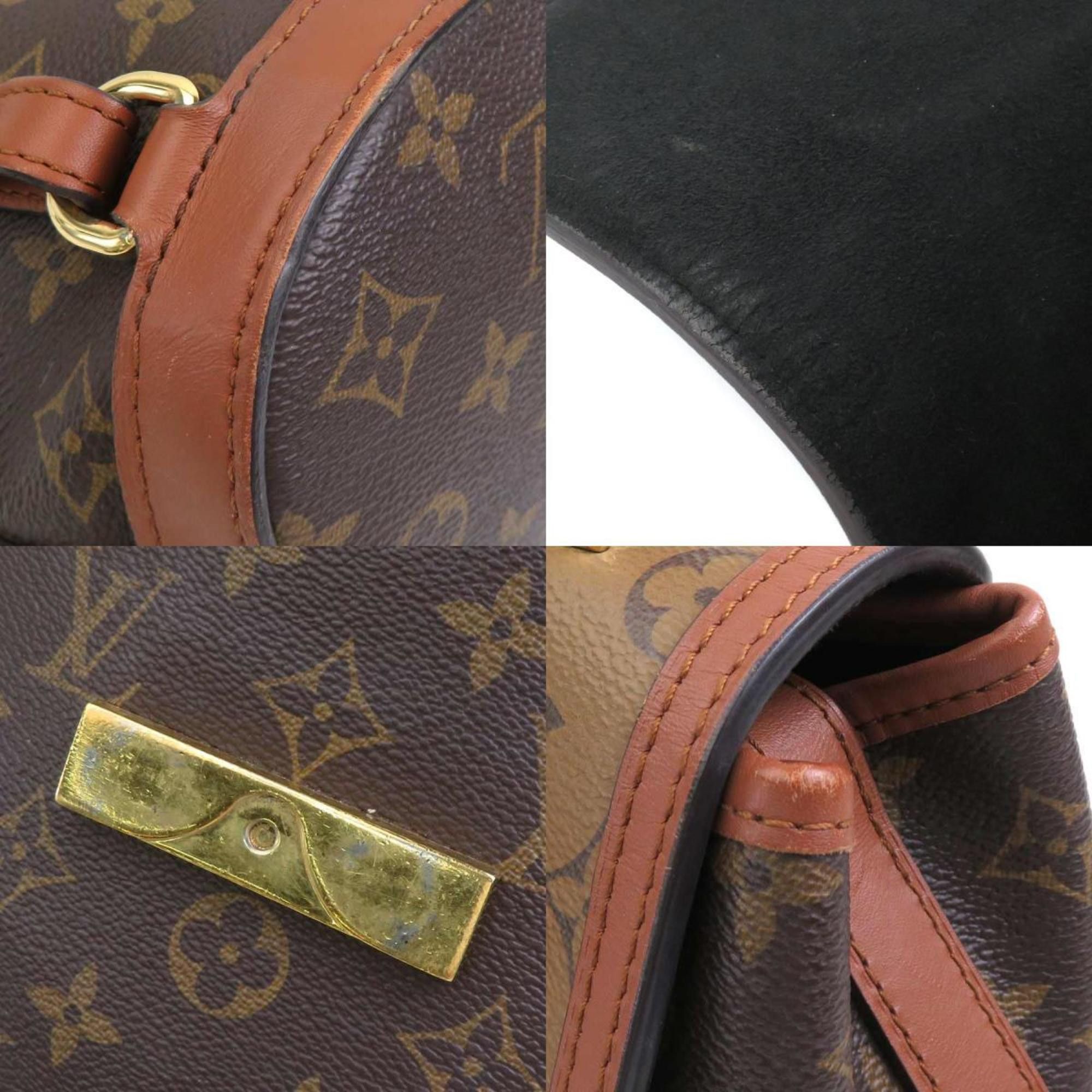 Louis Vuitton Louis Vuitton Monogram Reverse Dauphine Backpack in Canvas, Brown and Gold, Women's, M45145 e60776k Size ONE SIZE - 3 Thumbnail