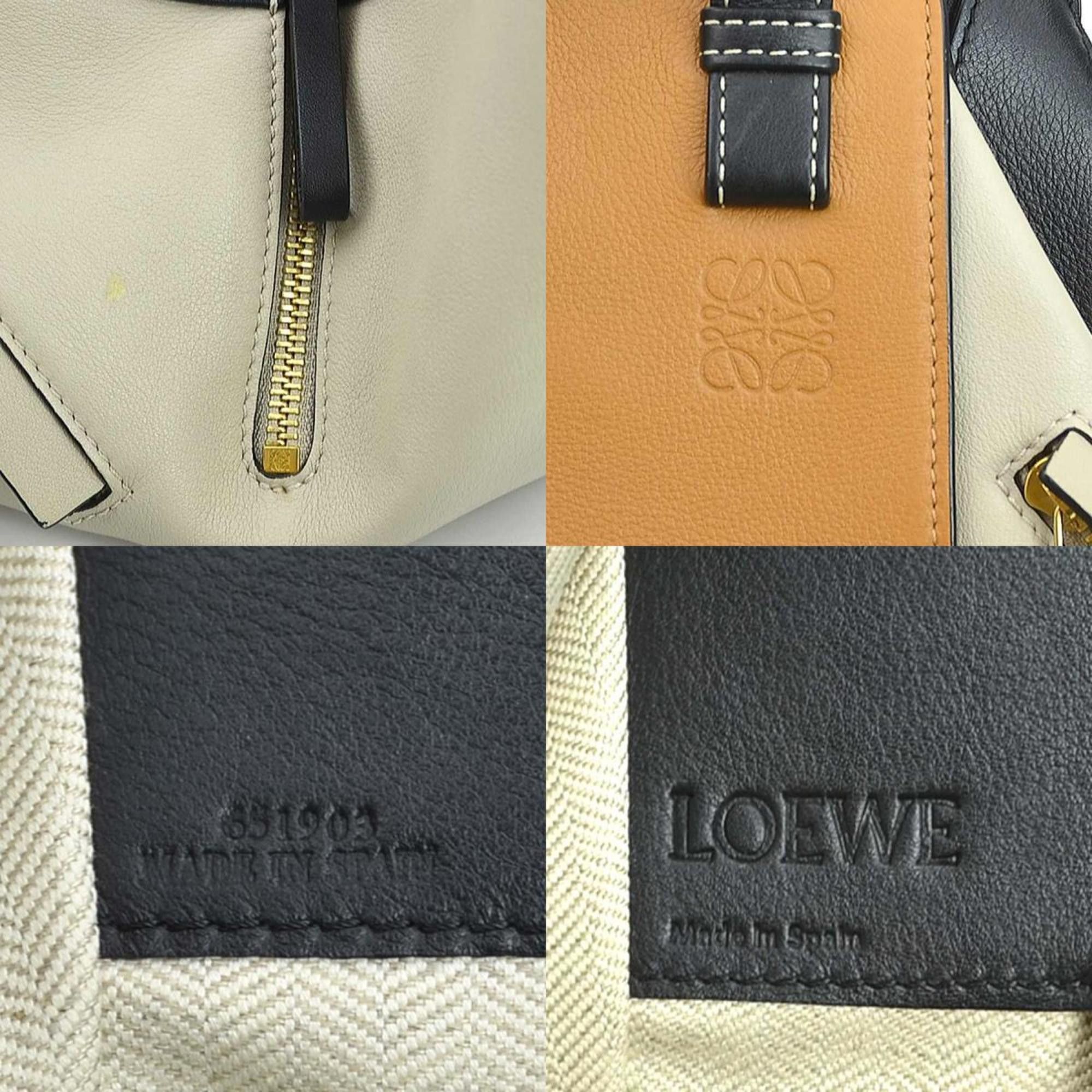 Loewe LOEWE Hammock Small Leather Handbag Shoulder Bag in Brown, Greige, Black, and Gold for Men Women (e60774k) Size ONE SIZE - 5 Thumbnail