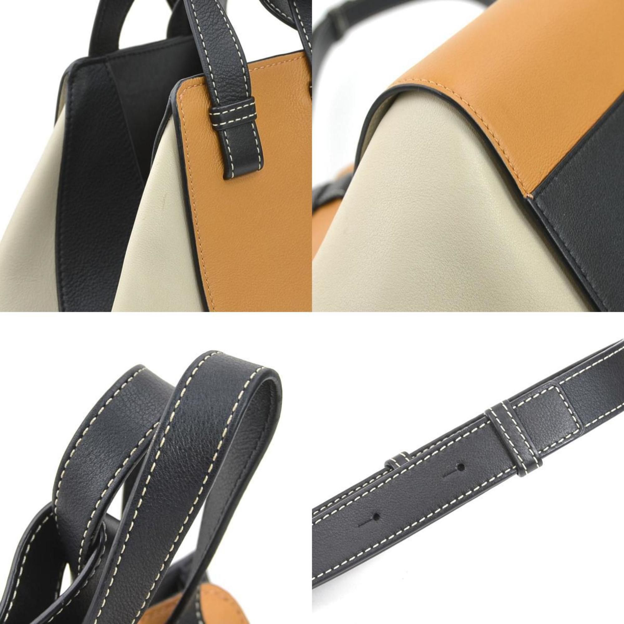 Loewe LOEWE Hammock Small Leather Handbag Shoulder Bag in Brown, Greige, Black, and Gold for Men Women (e60774k) Size ONE SIZE - 3 Thumbnail