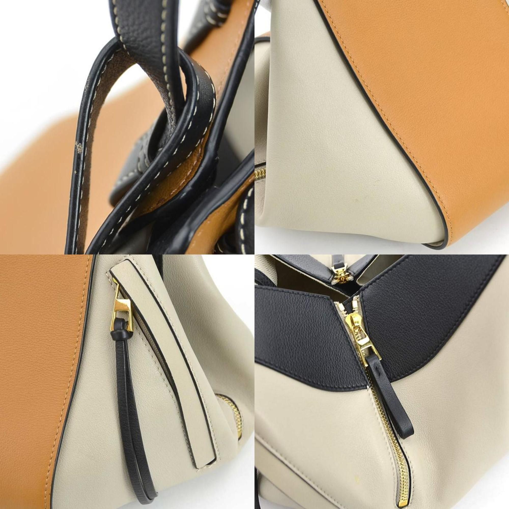 Loewe LOEWE Hammock Small Leather Handbag Shoulder Bag in Brown, Greige, Black, and Gold for Men Women (e60774k) Size ONE SIZE - 4 Thumbnail