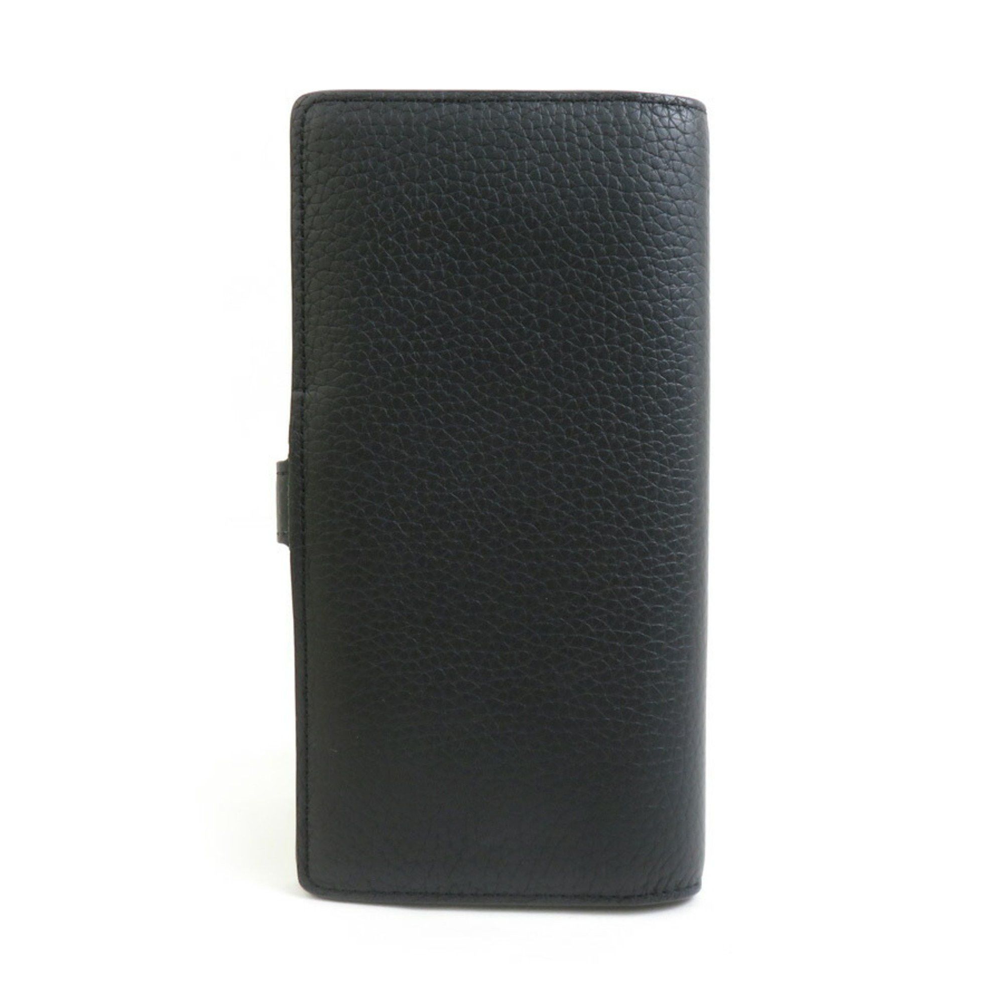 Louis Vuitton Louis Vuitton Bi-fold Long Wallet LV Vertical Leather Black Gold Men's Women's M81330 e60778g Size ONE SIZE - 2 Thumbnail