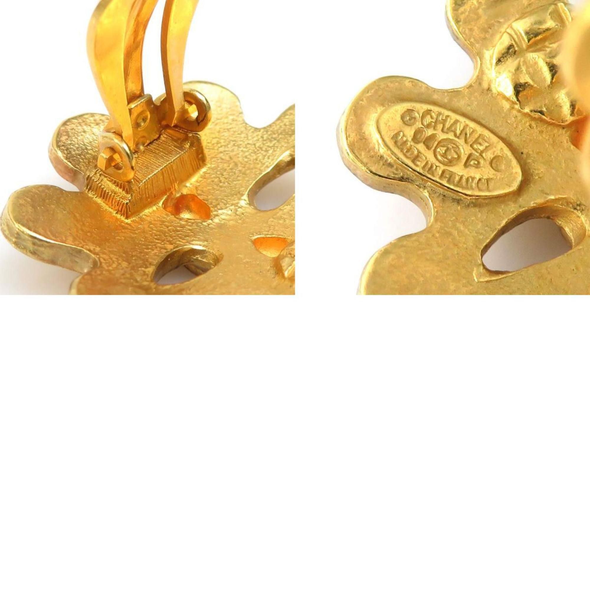 Chanel CHANEL Coco Mark Metal Gold Earrings for Women e60785i Size ONE SIZE - 5 Thumbnail
