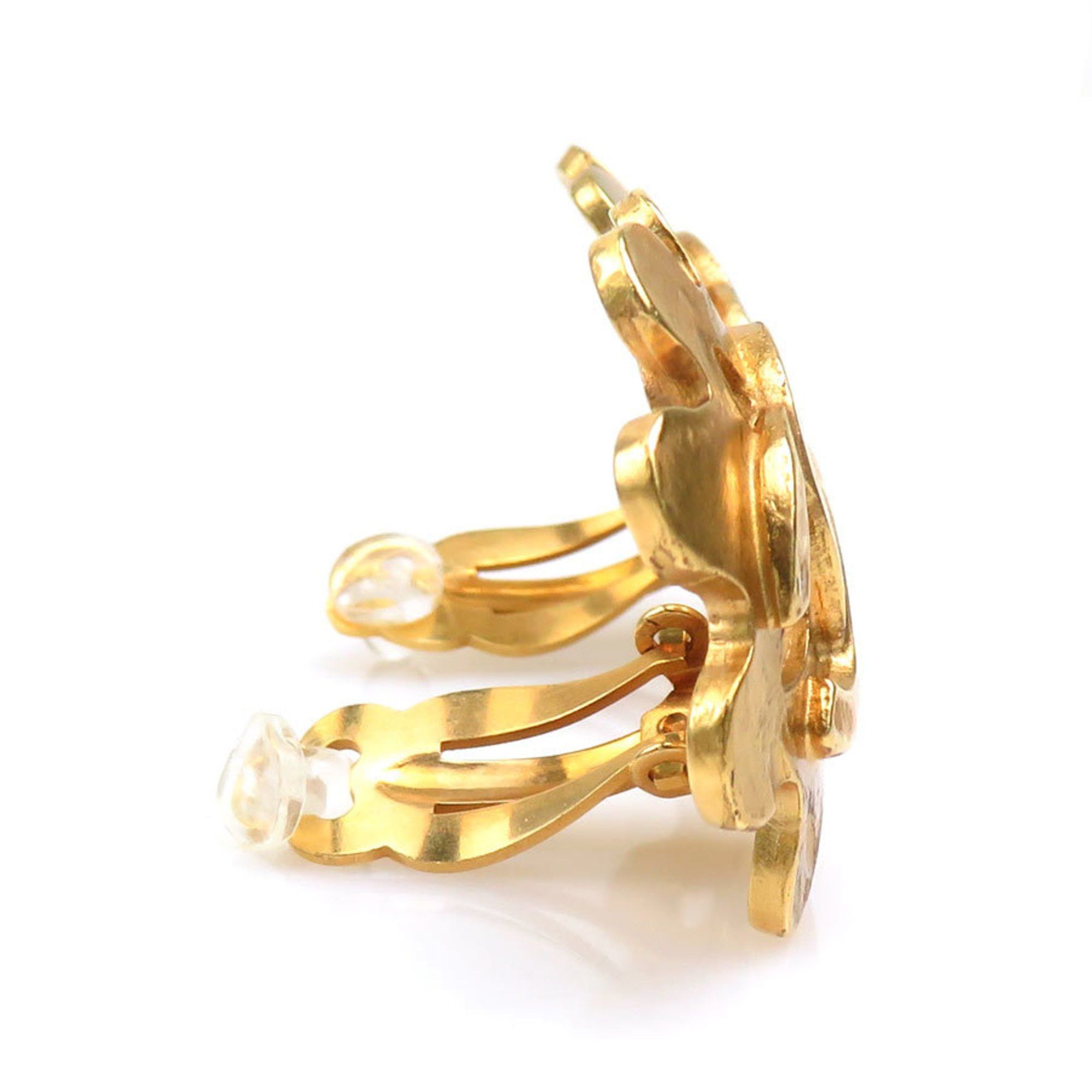 Chanel CHANEL Coco Mark Metal Gold Earrings for Women e60785i Size ONE SIZE - 2 Thumbnail