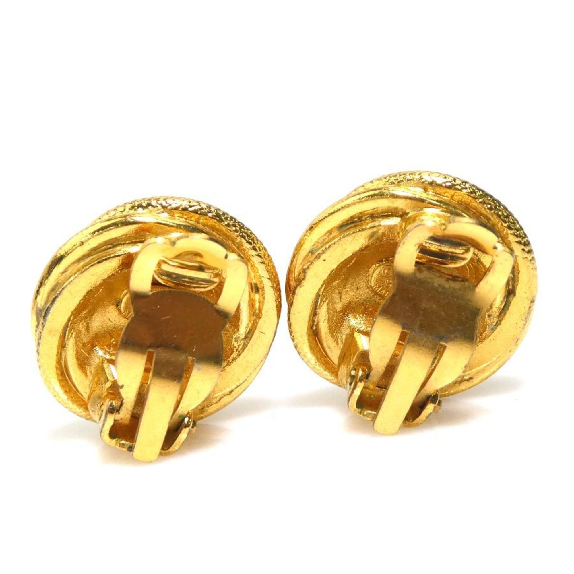 Chanel CHANEL Coco Mark Metal Gold Earrings for Women e60767g Size ONE SIZE - 4 Thumbnail
