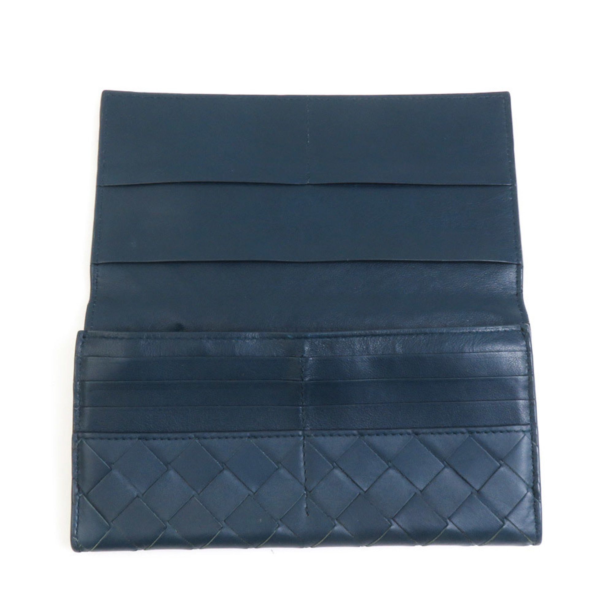 Bottega Veneta Bottega Veneta long wallet in intrecciato leather blue-green for men and women, r10733g Size ONE SIZE - 3 Thumbnail