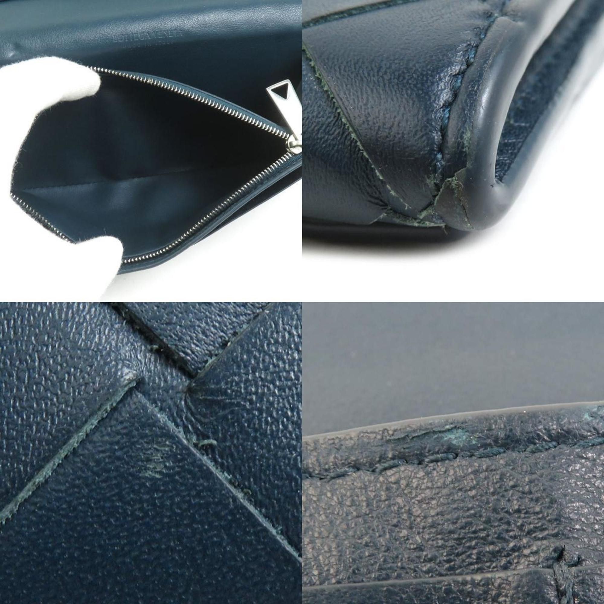 Bottega Veneta Bottega Veneta long wallet in intrecciato leather blue-green for men and women, r10733g Size ONE SIZE - 4 Thumbnail