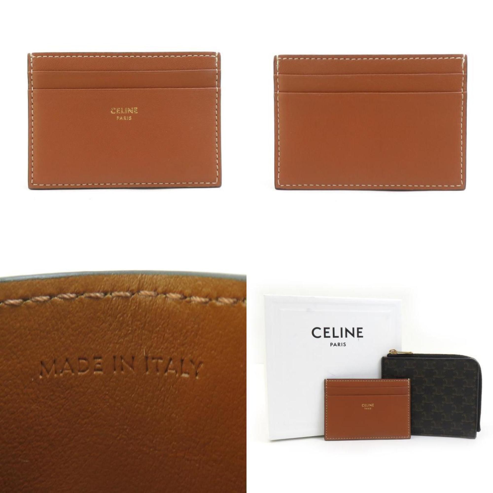 Celine Celine Triomphe Coated Canvas Wallet/Coin Case, Black, Men's/Women's, H31426K Size ONE SIZE - 5 Thumbnail