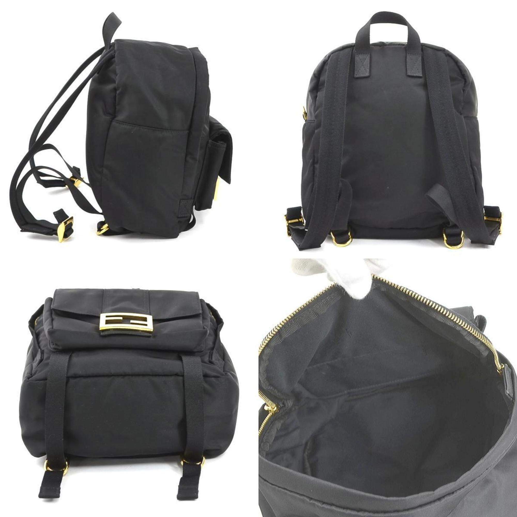 Fendi Fendi Backpack Nylon Black Gold Women's 8BZ048-A94G e60751g Size ONE SIZE - 2 Thumbnail