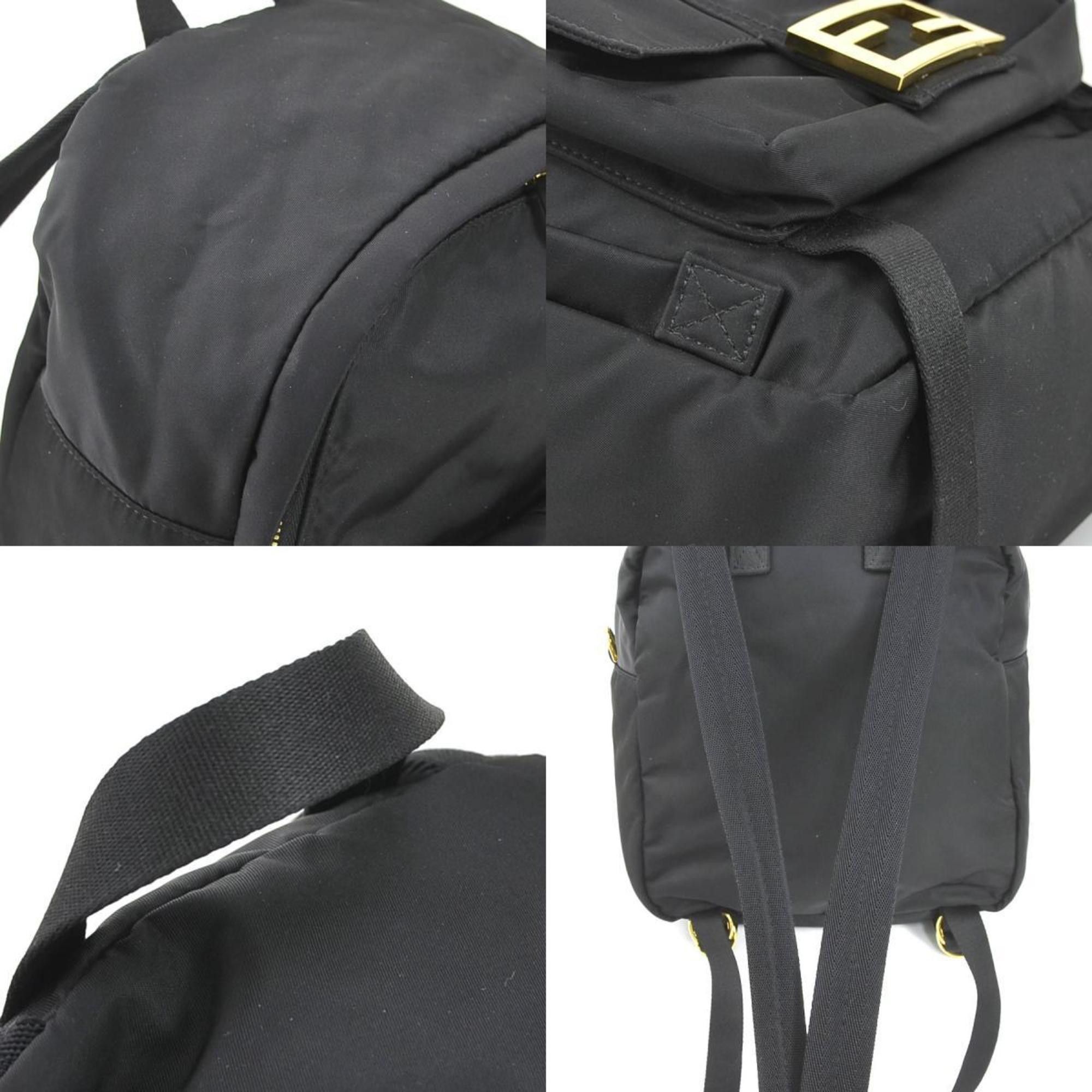 Fendi Fendi Backpack Nylon Black Gold Women's 8BZ048-A94G e60751g Size ONE SIZE - 3 Thumbnail