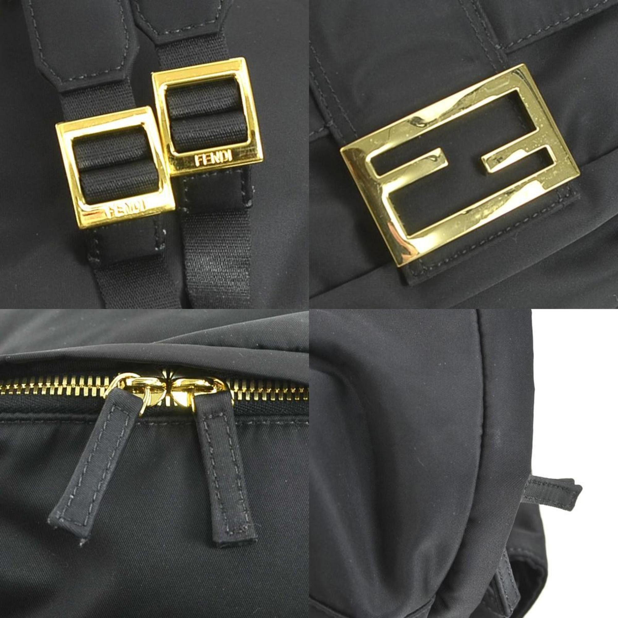 Fendi Fendi Backpack Nylon Black Gold Women's 8BZ048-A94G e60751g Size ONE SIZE - 4 Thumbnail