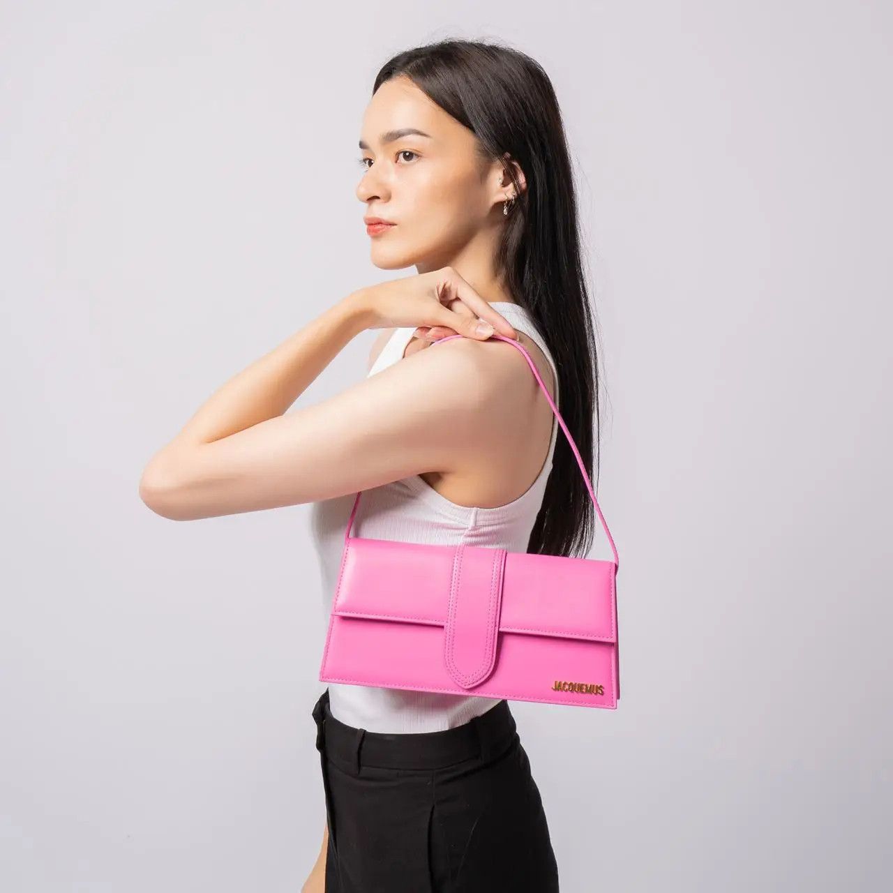 Jacquemus Le Grand Bambino Handbag in pink Size ONE SIZE - 4 Thumbnail
