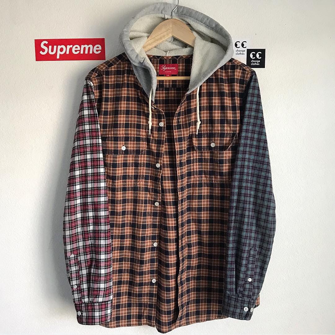 Supreme × Undercover Supreme Undercover Flannel Shirt Grey Plaid