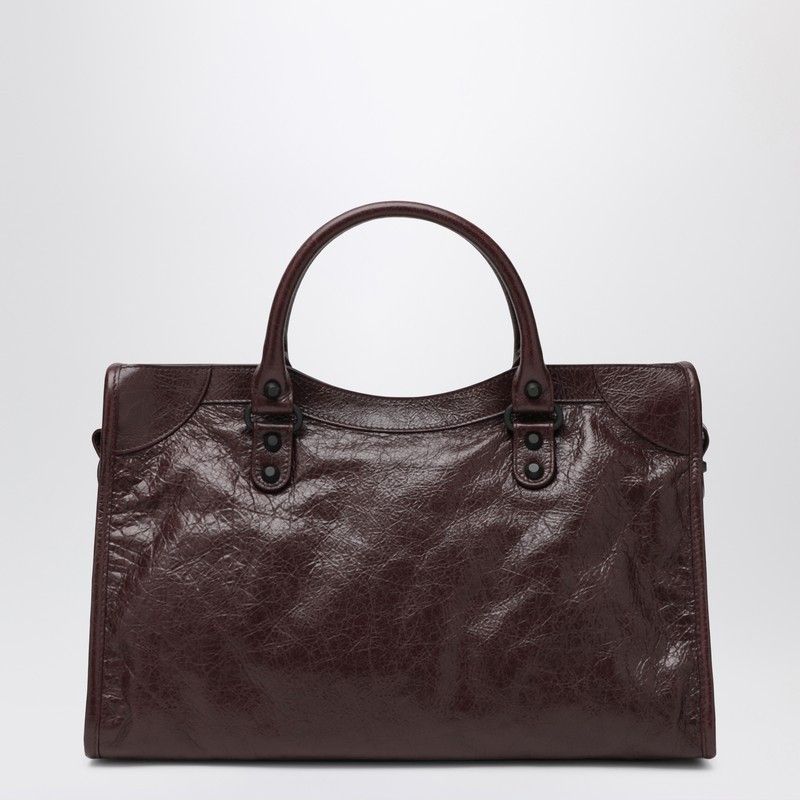 Balenciaga Le City Medium Tote Bag Burgundy