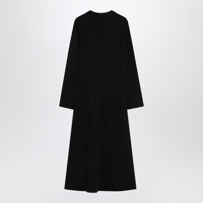 Loulou de Saison Loulou De Saison Long Black Ari Knit Dress Size ONE SIZE - 2 Thumbnail