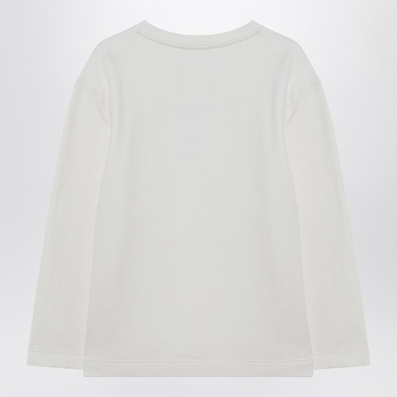 Max Mara Max Mara White Sweatshirt In Silk Blend Size M / US 6-8 / IT 42-44 - 2 Thumbnail