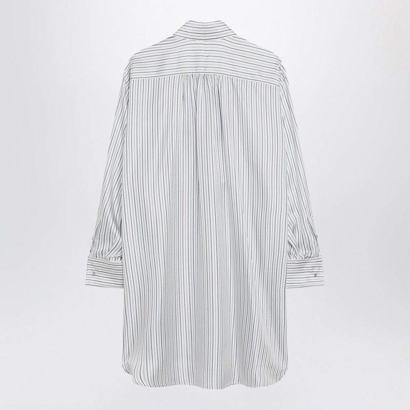 Max Mara Max Mara Oversized Striped Silk Shirt Size XS / US 0-2 / IT 36-38 - 2 Thumbnail