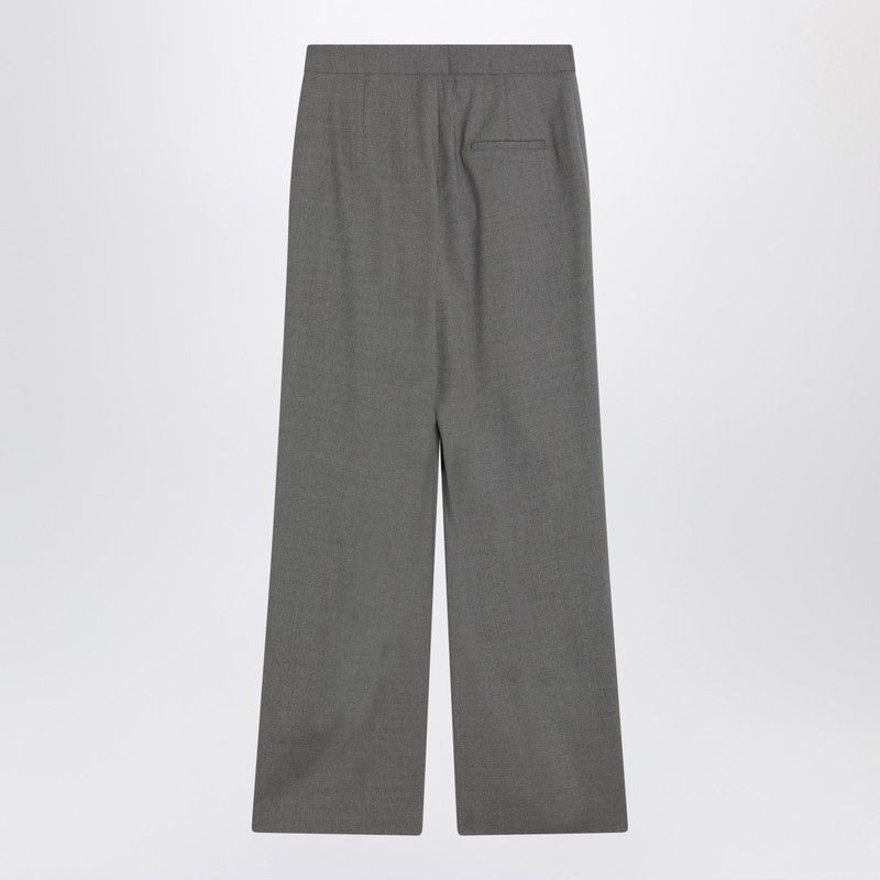 Loulou de Saison Loulou De Saison Wide Grey Wool Pants Size 28" / US 6 / IT 42 - 2 Thumbnail