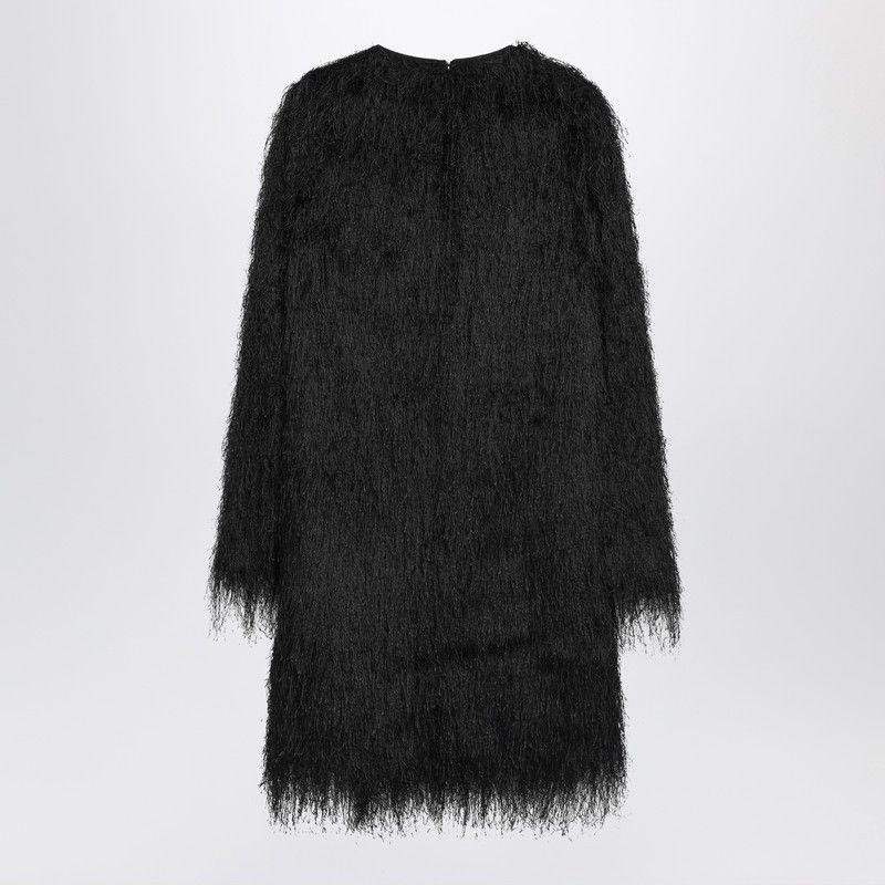 Loulou de Saison Loulou De Saison Black Tina Fringed Dress Size XS / US 0-2 / IT 36-38 - 2 Thumbnail