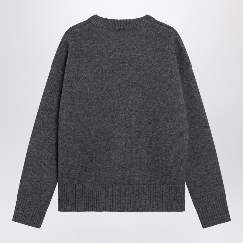 Ami Paris Dark Grey Ami De Coeur Sweater