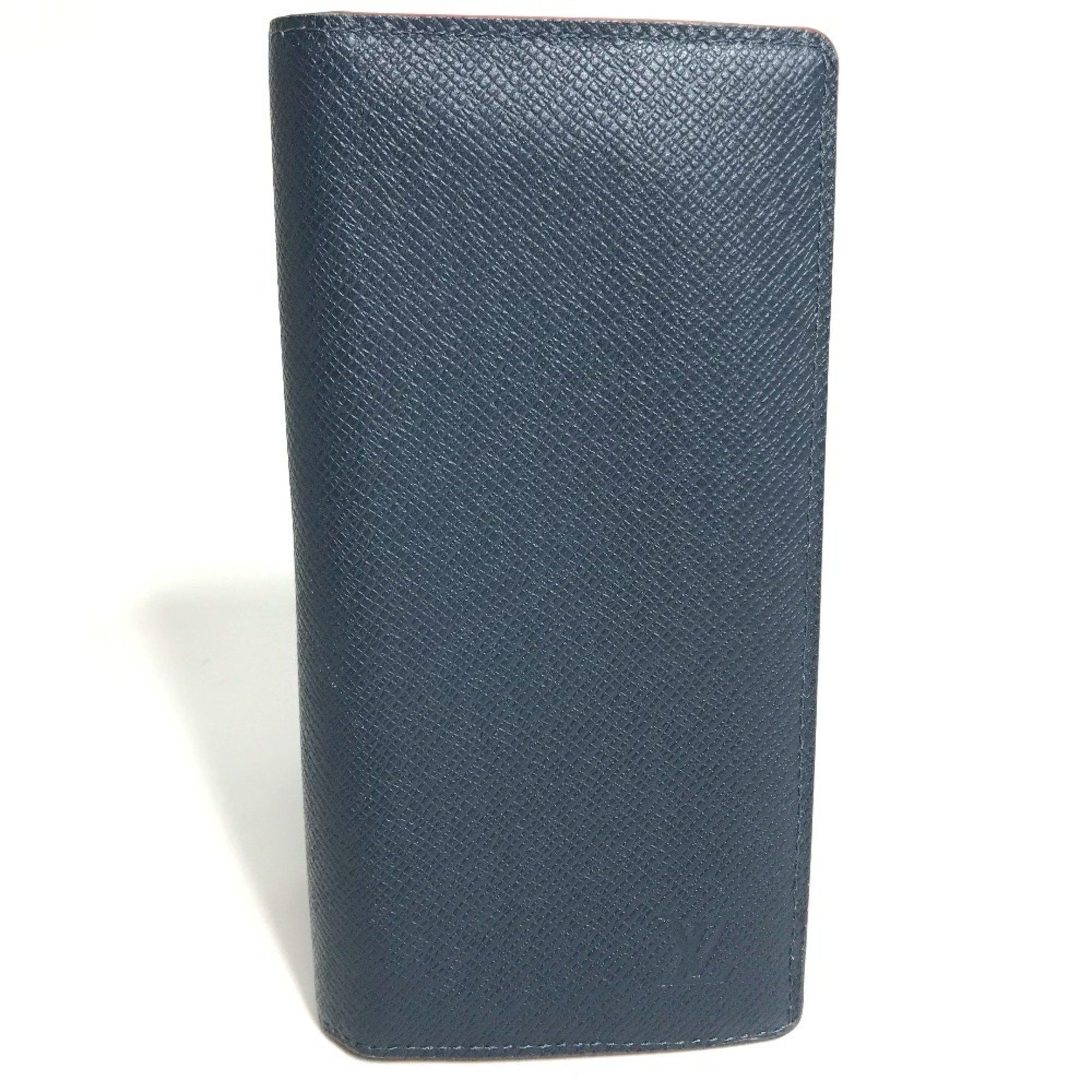 Louis Vuitton LOUIS VUITTON M30662 Taiga Portefeuille Brazza Bifold Long Wallet in Leather, Men's, Ocean Blue Size ONE SIZE - 6 Thumbnail