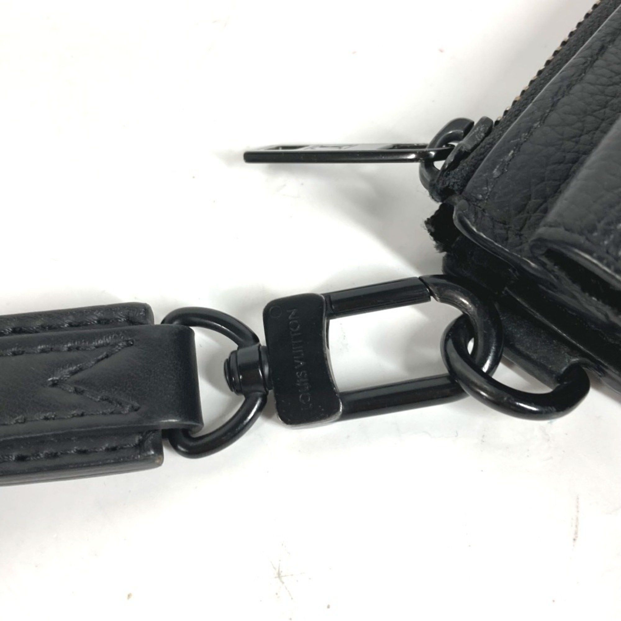 Louis Vuitton LOUIS VUITTON M69831 Aerogram Zippy Wallet, Round Zipper, Grained Leather, Men's, Noir Black Size ONE SIZE - 11 Thumbnail
