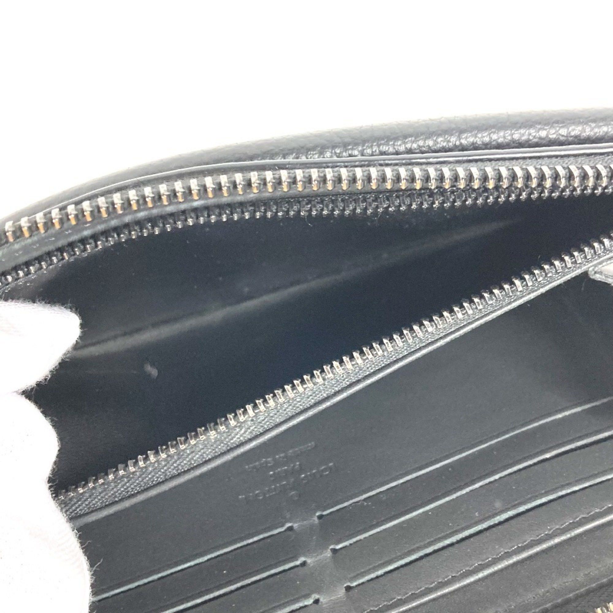 Louis Vuitton LOUIS VUITTON M69831 Aerogram Zippy Wallet, Round Zipper, Grained Leather, Men's, Noir Black Size ONE SIZE - 15 Thumbnail