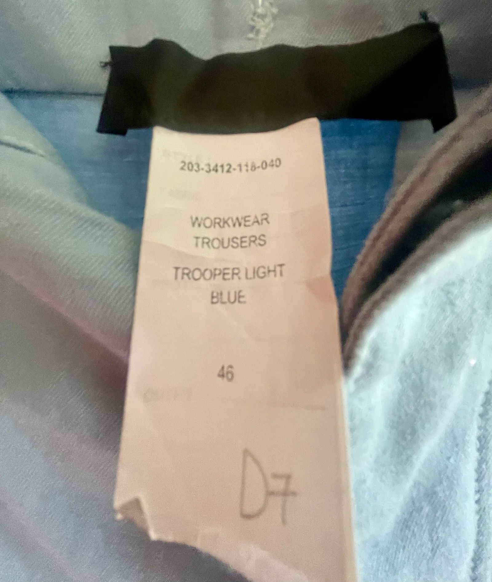 Haider Ackermann Haider Ackermann Workwear trousers trooper light blue Pants Size 34" / US 12 / IT 48 - 2 Thumbnail