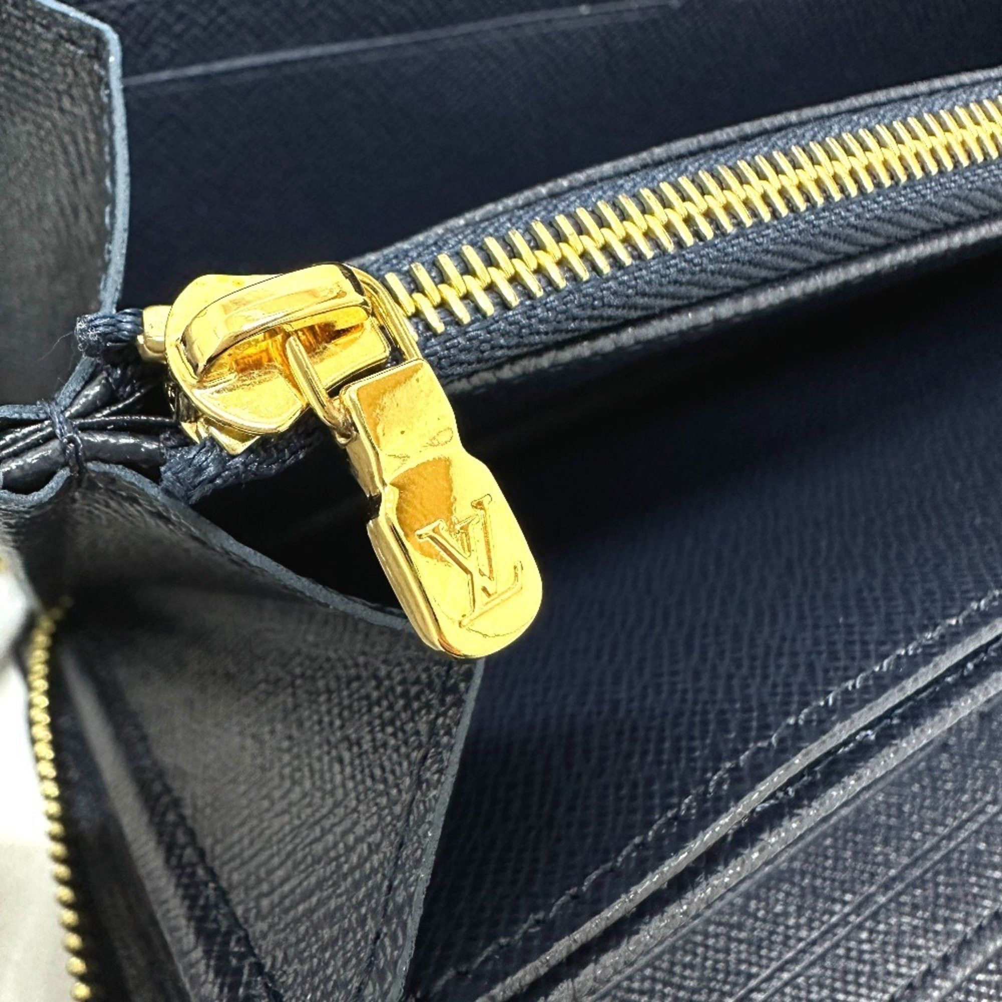 Louis Vuitton LOUIS VUITTON M82468 Monogram Jacquard Zippy Wallet, Long Women's, Navy Size ONE SIZE - 11 Thumbnail