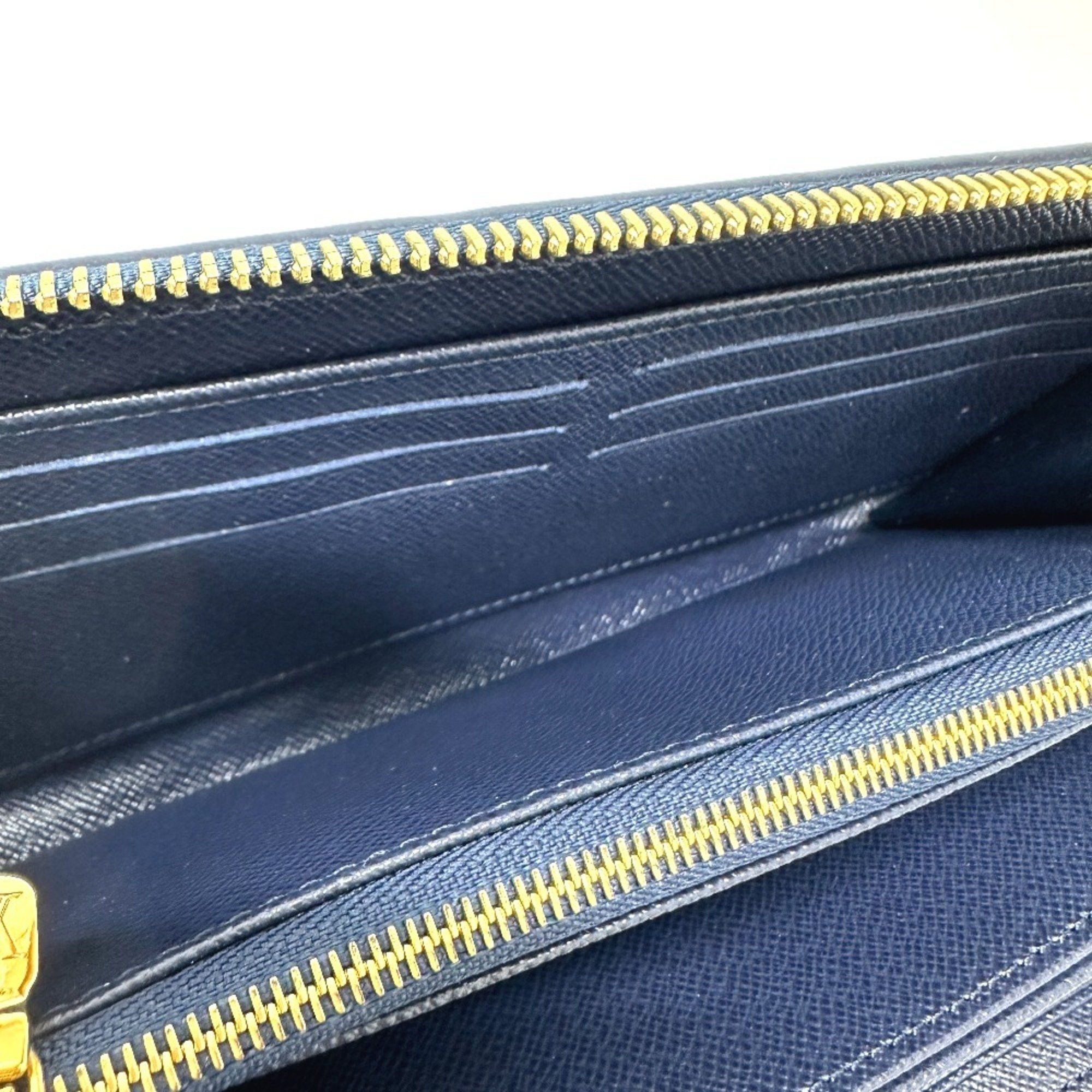 Louis Vuitton LOUIS VUITTON M82468 Monogram Jacquard Zippy Wallet, Long Women's, Navy Size ONE SIZE - 10 Thumbnail