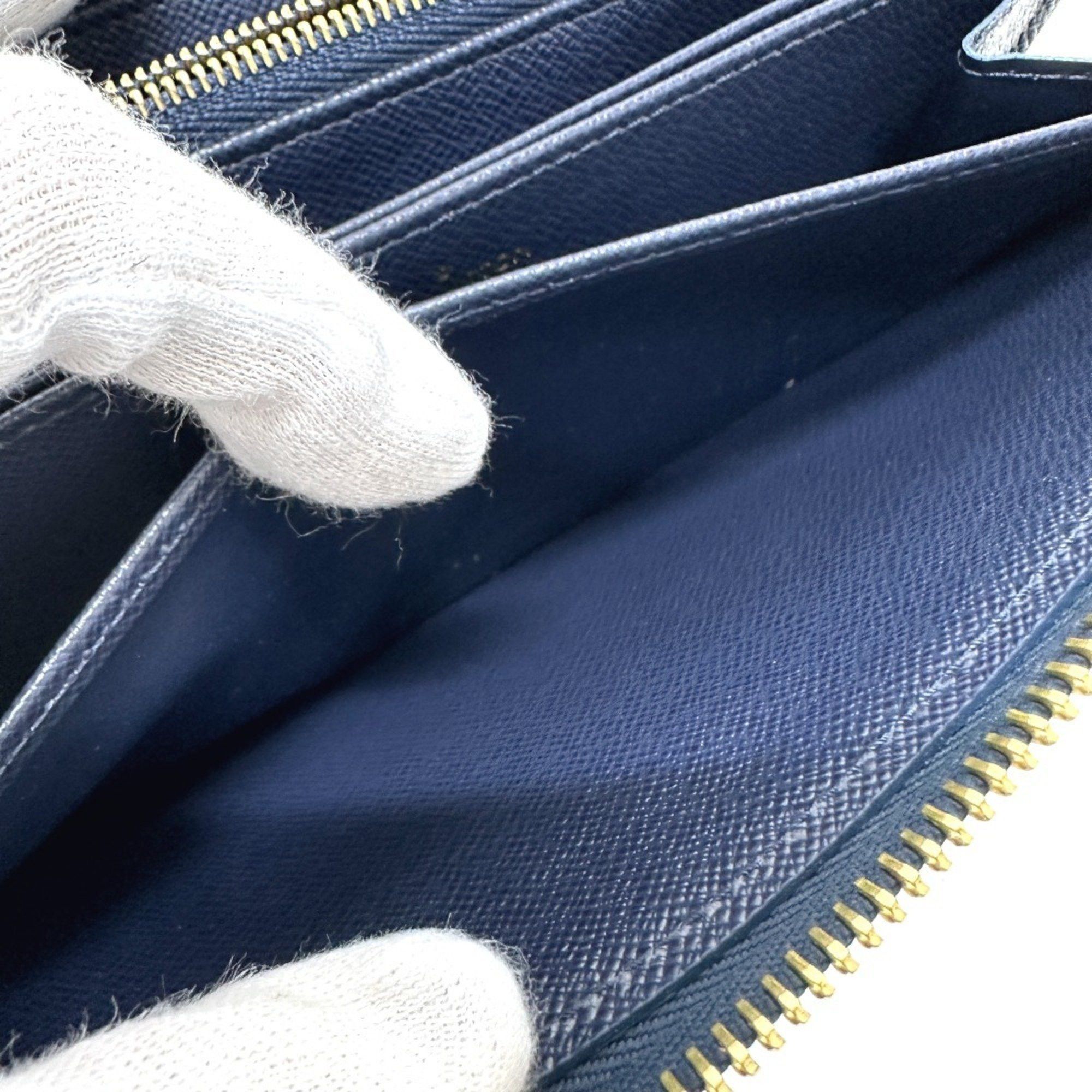 Louis Vuitton LOUIS VUITTON M82468 Monogram Jacquard Zippy Wallet, Long Women's, Navy Size ONE SIZE - 14 Thumbnail