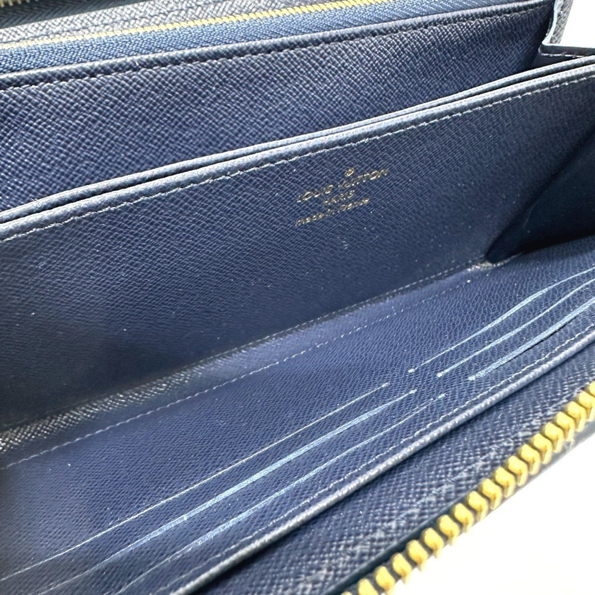 Louis Vuitton LOUIS VUITTON M82468 Monogram Jacquard Zippy Wallet, Long Women's, Navy Size ONE SIZE - 8 Thumbnail