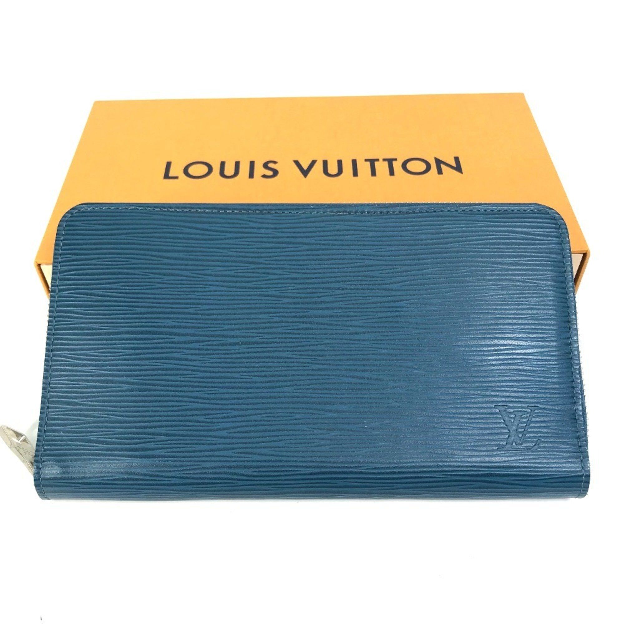 Louis Vuitton LOUIS VUITTON M60619 Epi Zippy Organizer Long Wallet in Leather, Men's, Navy Size ONE SIZE - 16 Thumbnail