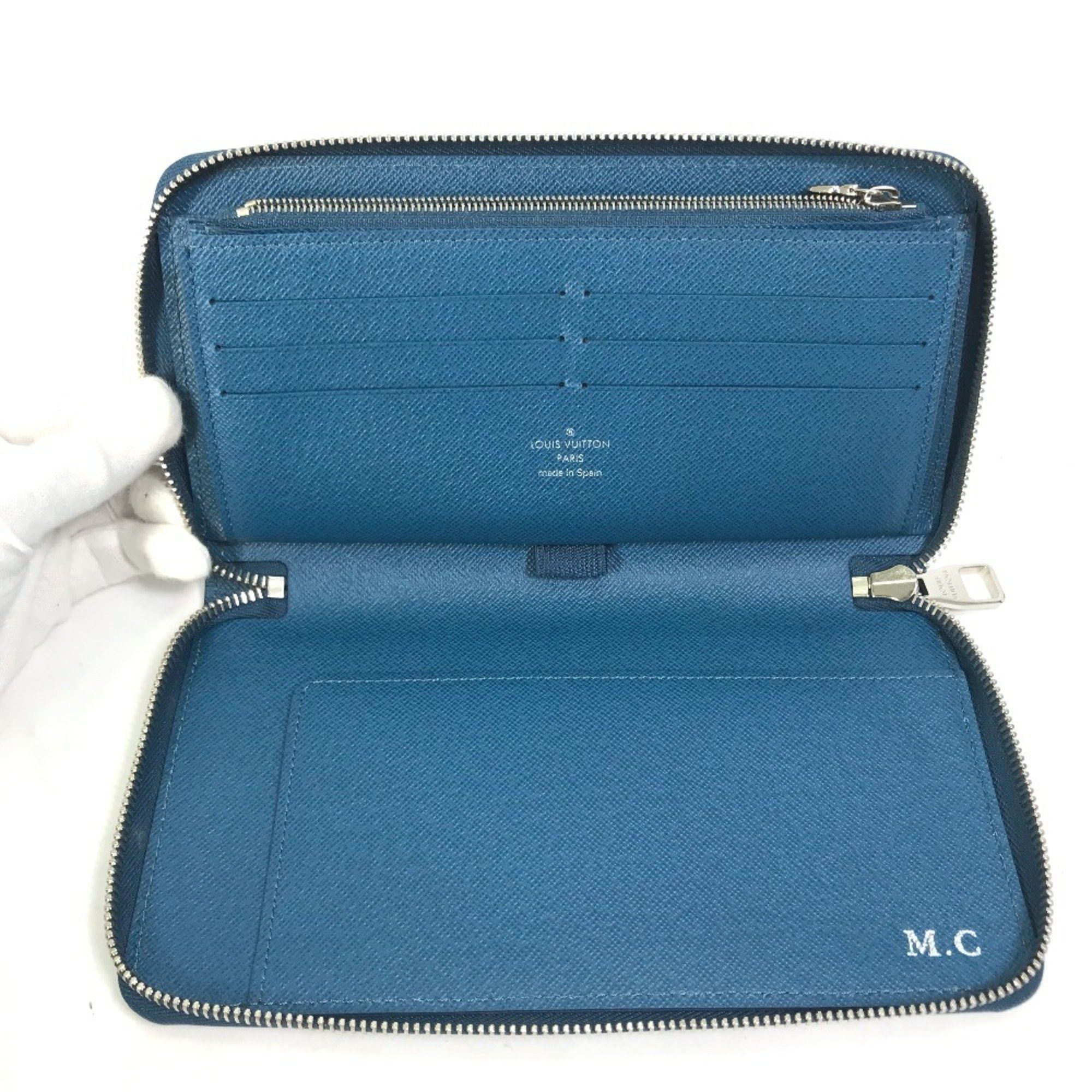 Louis Vuitton LOUIS VUITTON M60619 Epi Zippy Organizer Long Wallet in Leather, Men's, Navy Size ONE SIZE - 11 Thumbnail