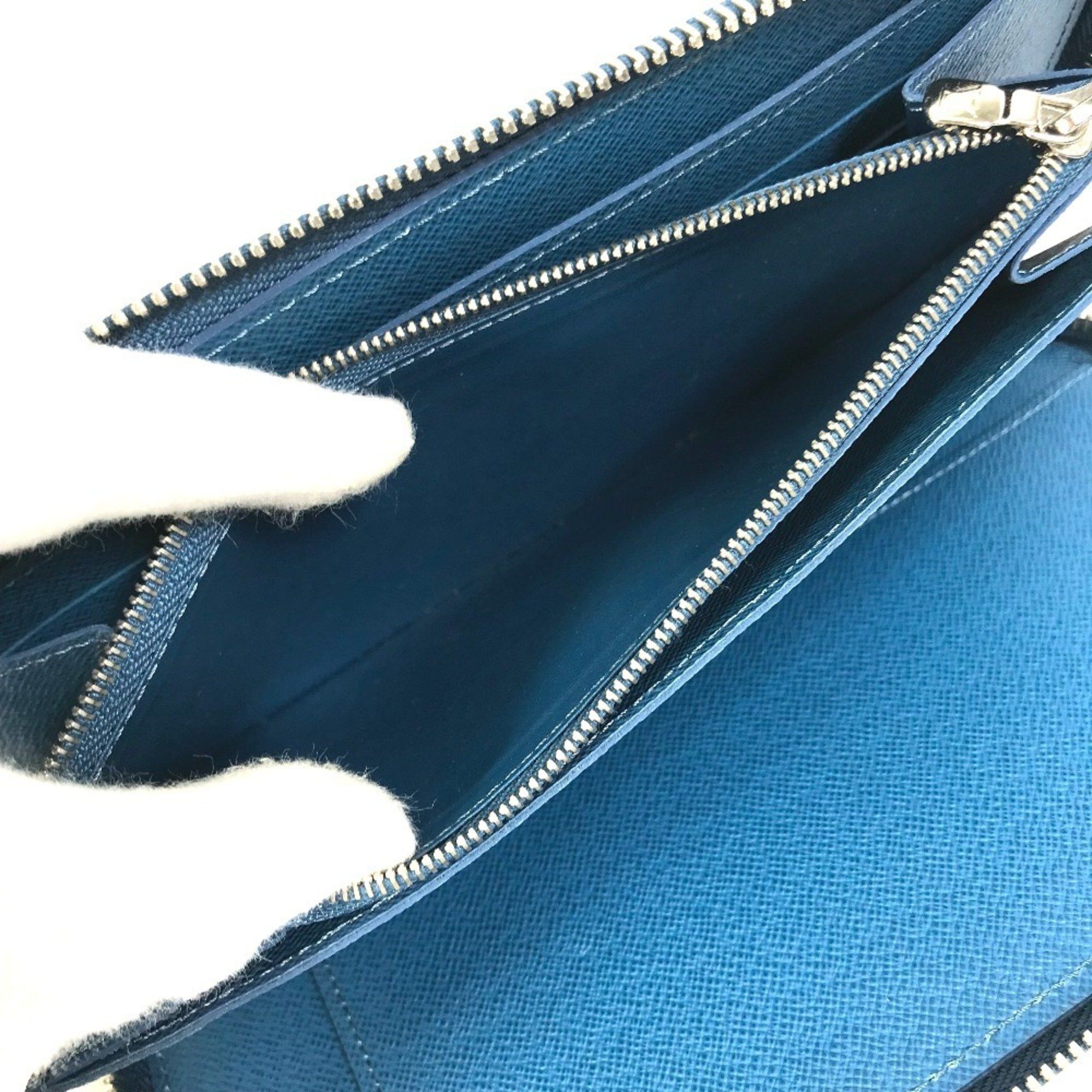 Louis Vuitton LOUIS VUITTON M60619 Epi Zippy Organizer Long Wallet in Leather, Men's, Navy Size ONE SIZE - 12 Thumbnail