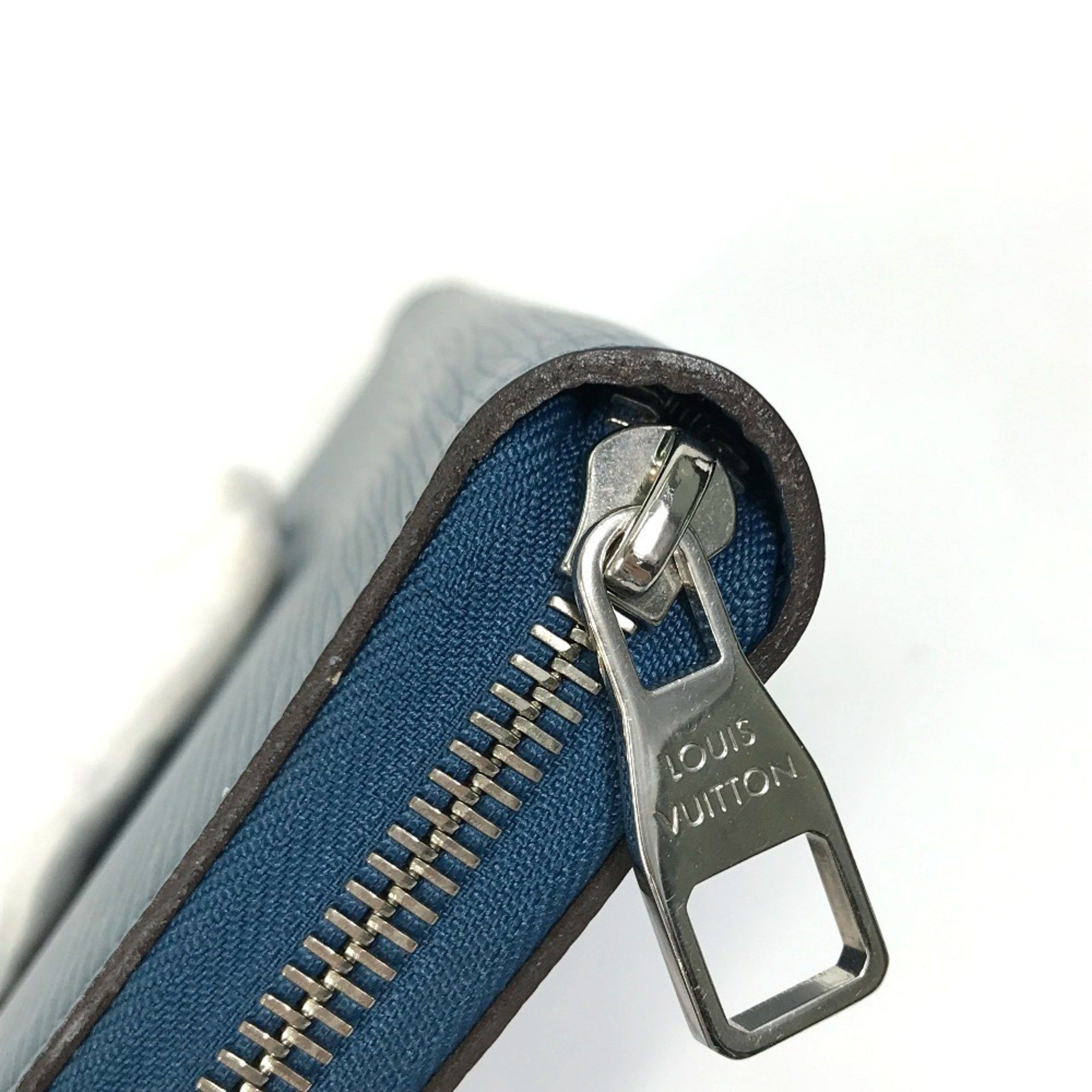 Louis Vuitton LOUIS VUITTON M60619 Epi Zippy Organizer Long Wallet in Leather, Men's, Navy Size ONE SIZE - 9 Thumbnail
