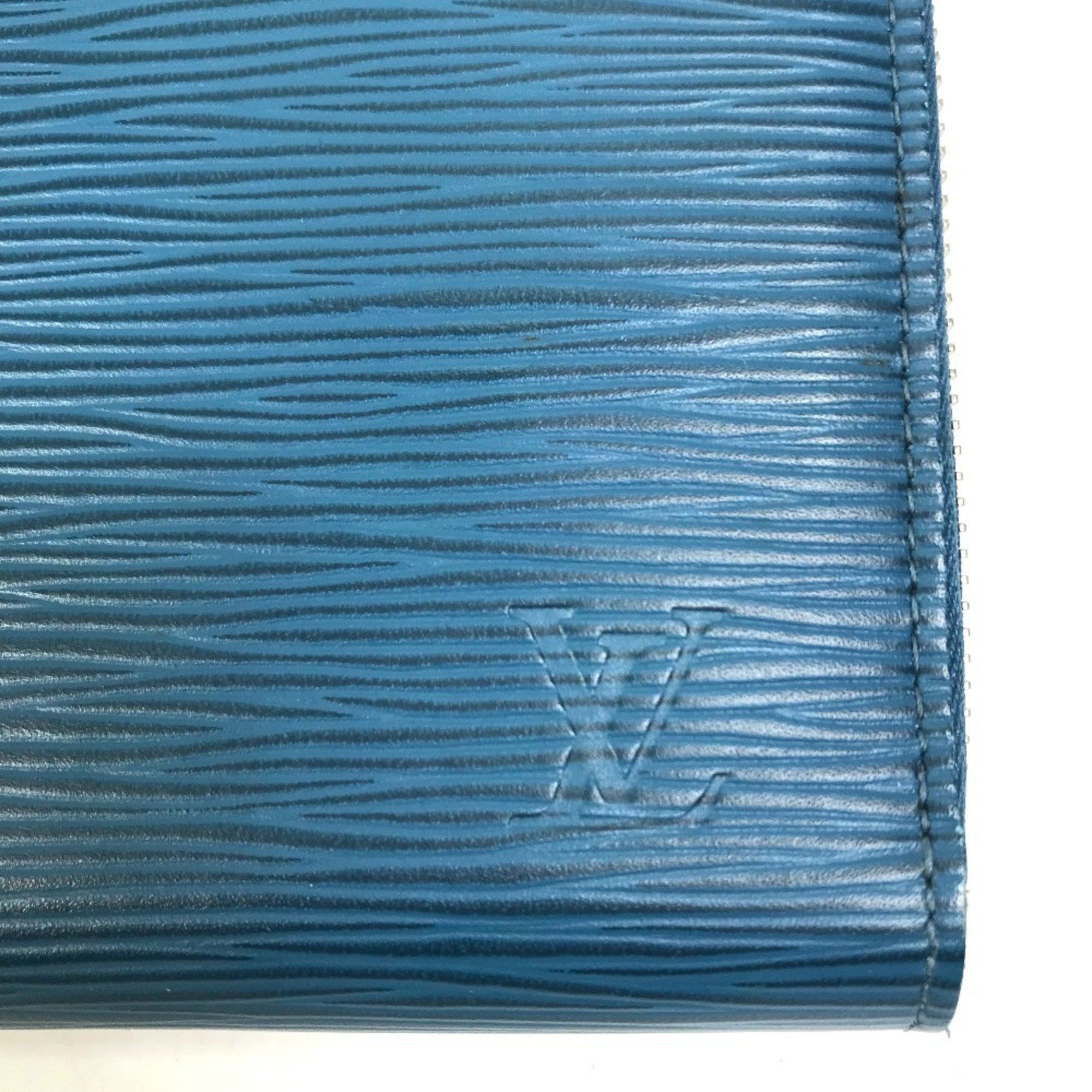 Louis Vuitton LOUIS VUITTON M60619 Epi Zippy Organizer Long Wallet in Leather, Men's, Navy Size ONE SIZE - 7 Thumbnail