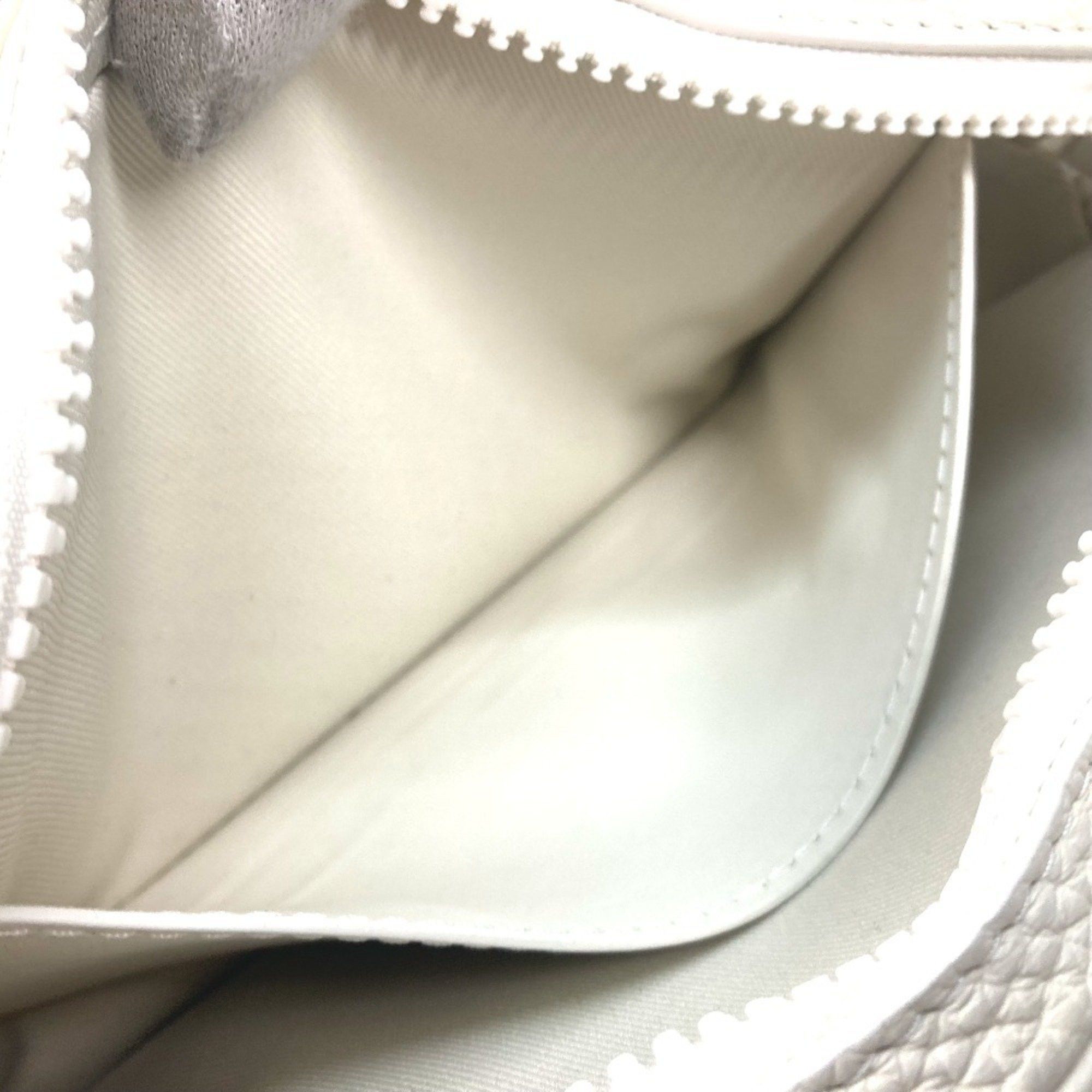 LOUIS VUITTON M53551 Monogram Empreinte Pochette Volga Second Bag with Strap and Chain Clutch, Leather, Women's, White