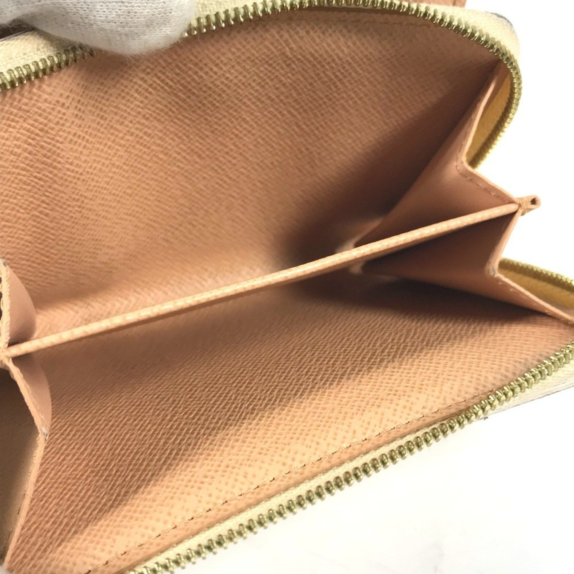 Louis Vuitton LOUIS VUITTON M81527 Monogram Portefeuille Lou Compact Wallet, Bi-fold Canvas, Women's, White Size ONE SIZE - 12 Thumbnail