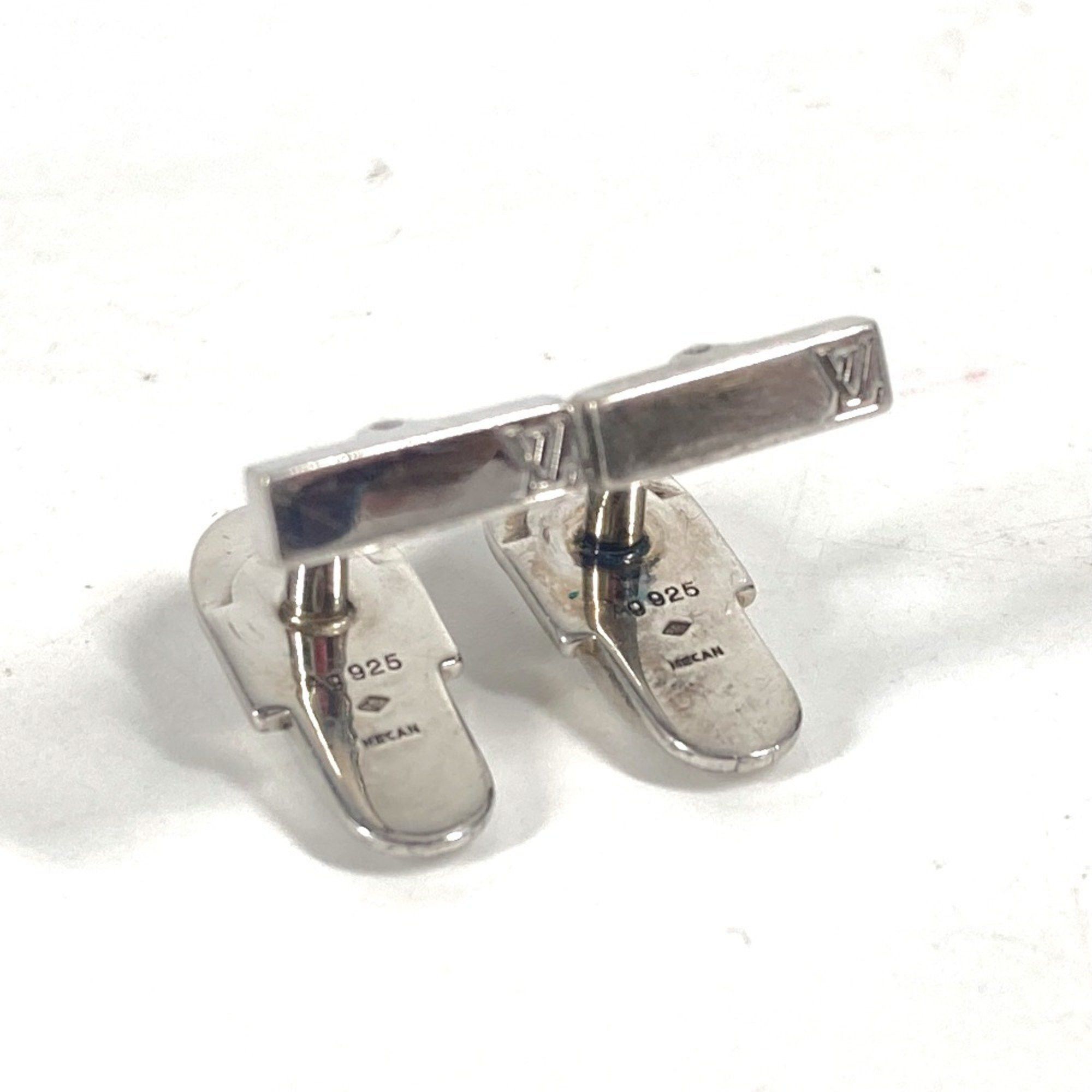 LOUIS VUITTON M64496 Bouton Dumanchette Senor Cufflinks, AG925, Men's Silver